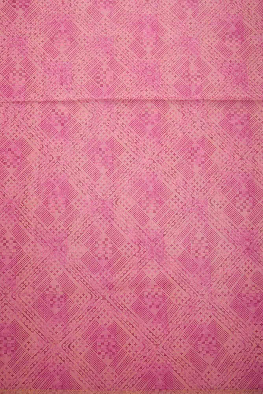 Pink Chanderi Silk Dress Material