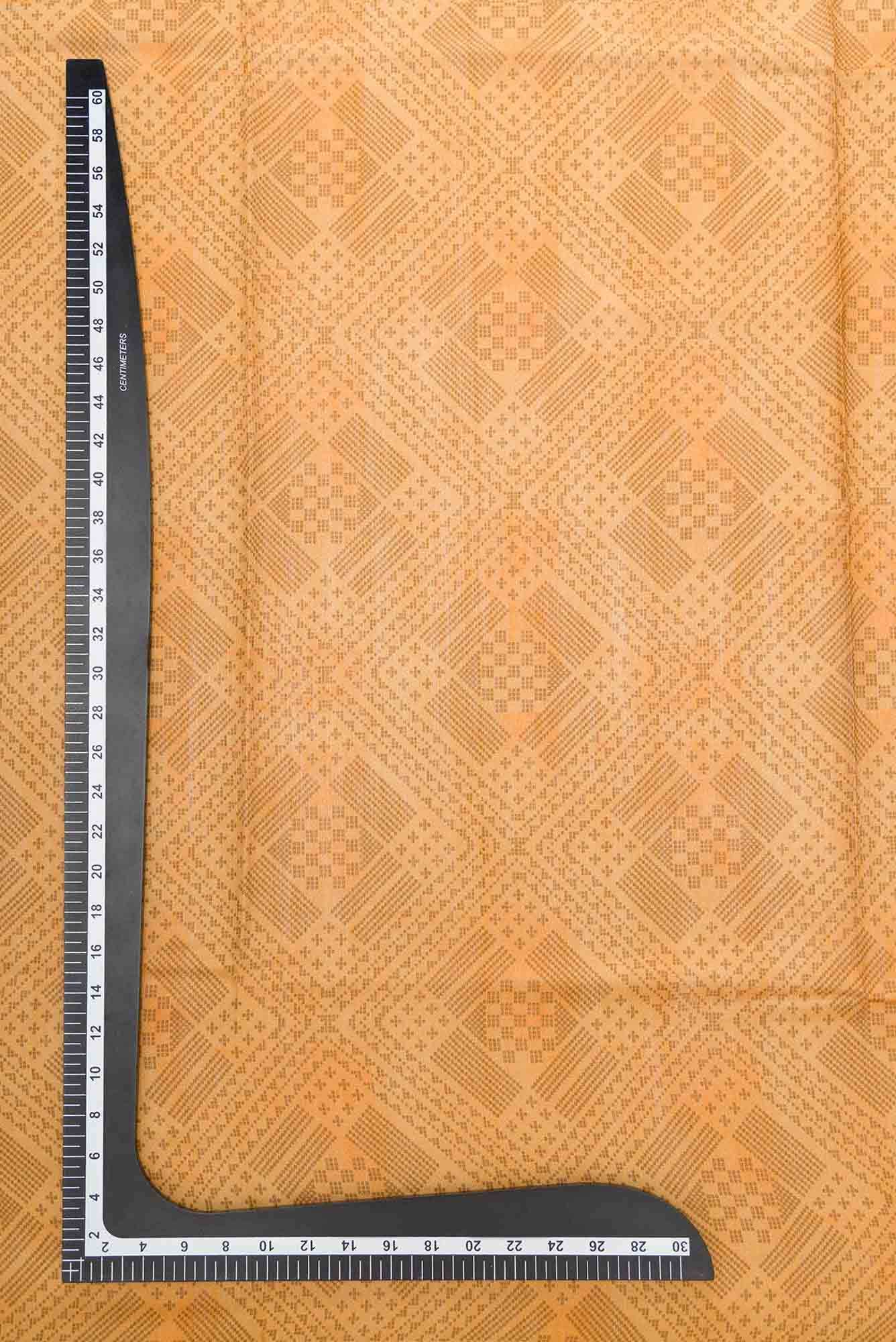 Mustard Tussar Silk Dress Material
