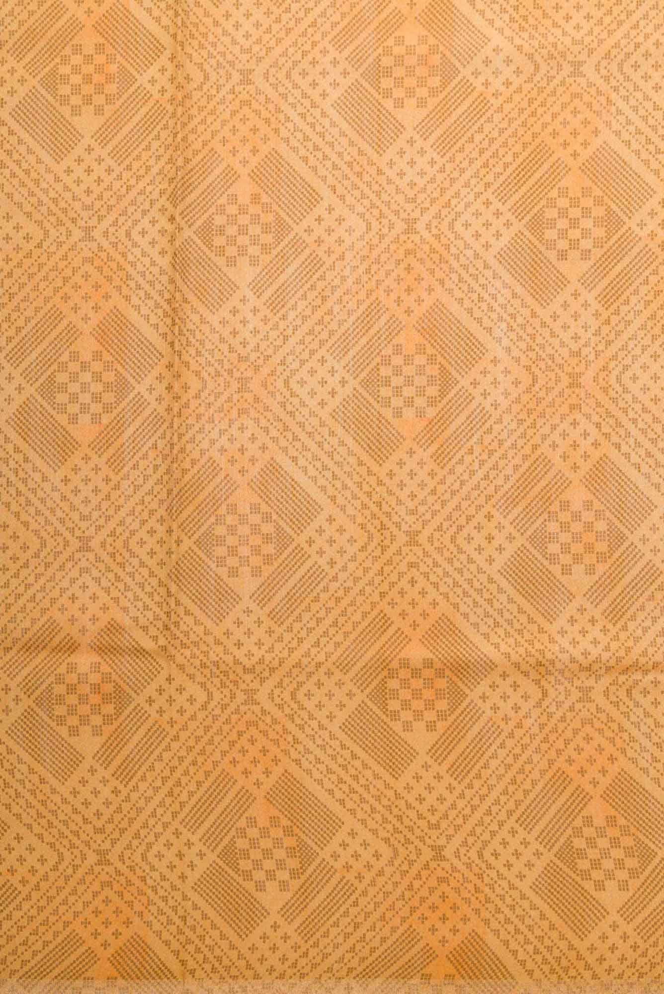 Mustard Tussar Silk Dress Material