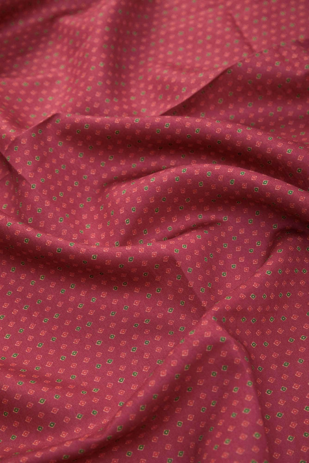 Maroon Chanderi Silk Dress Material