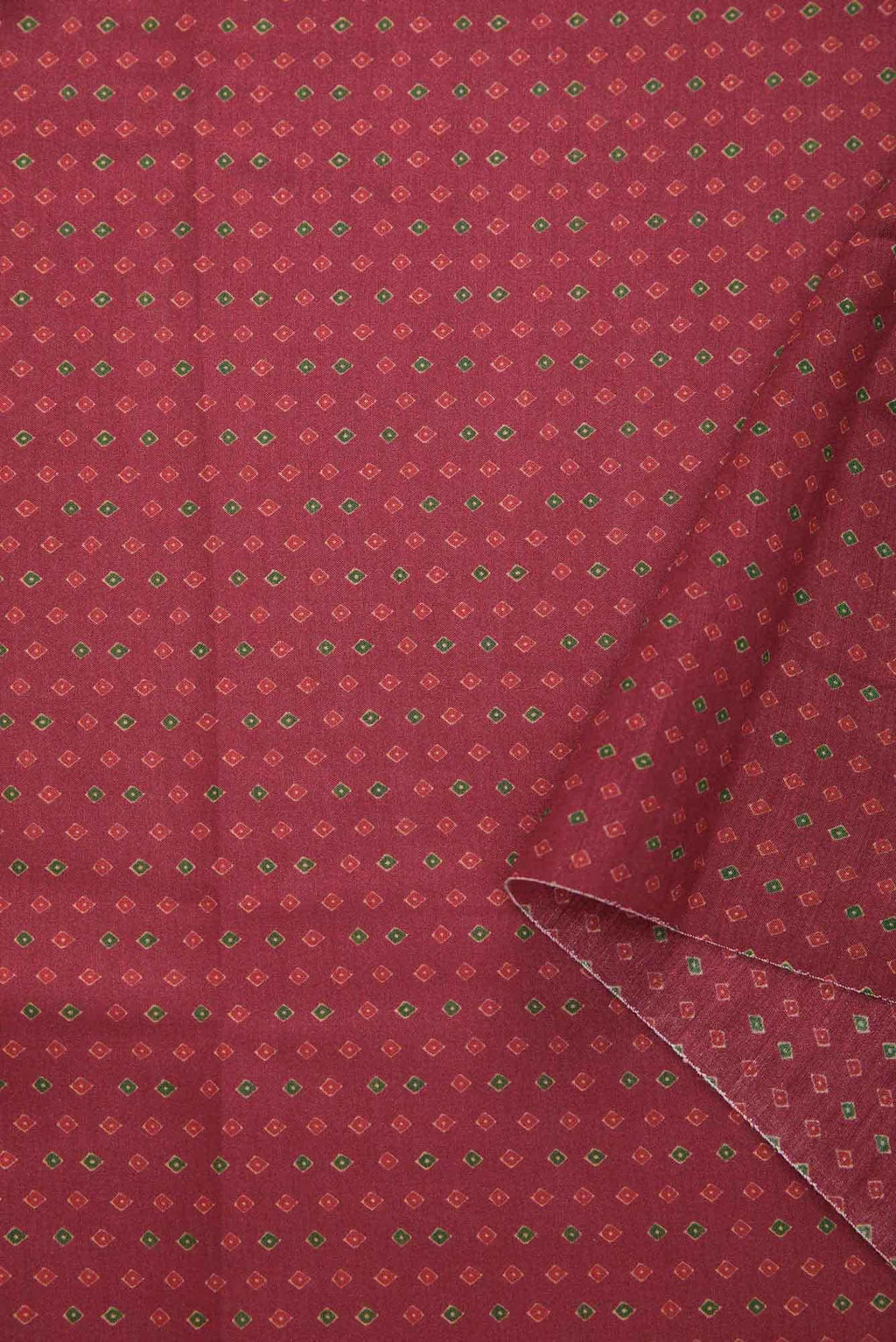 Maroon Chanderi Silk Dress Material