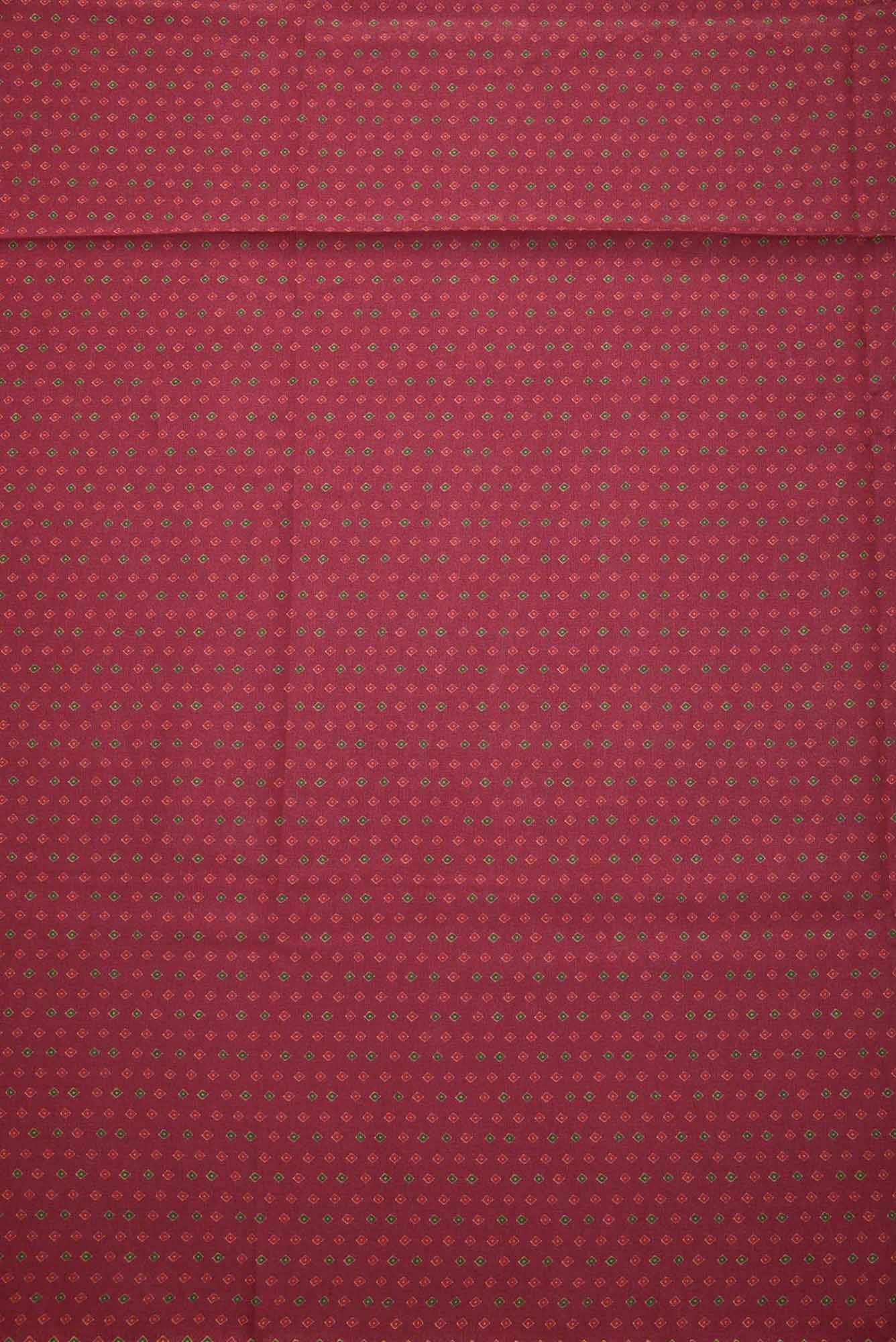 Maroon Chanderi Silk Dress Material