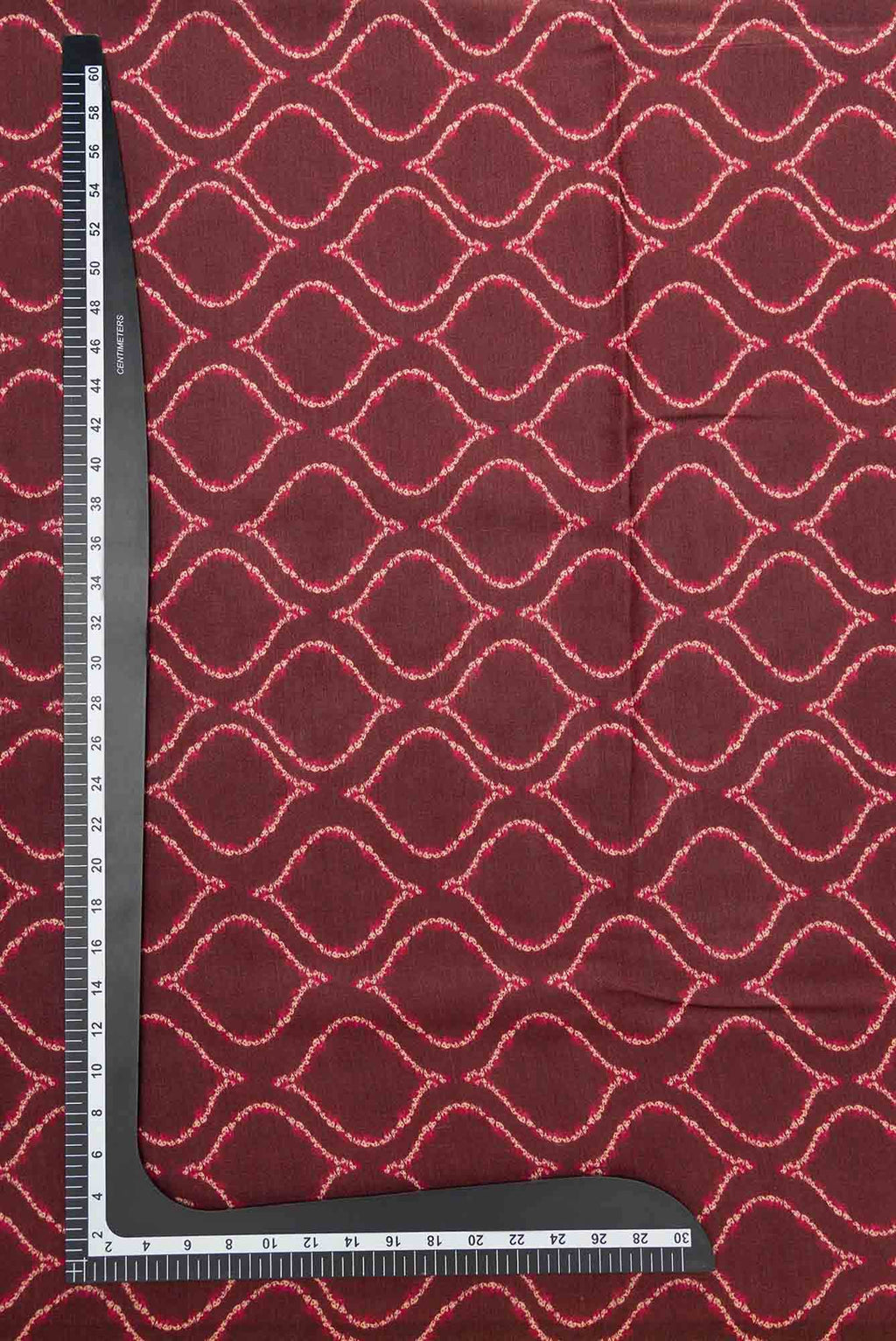 Maroon Chanderi Silk Dress Material