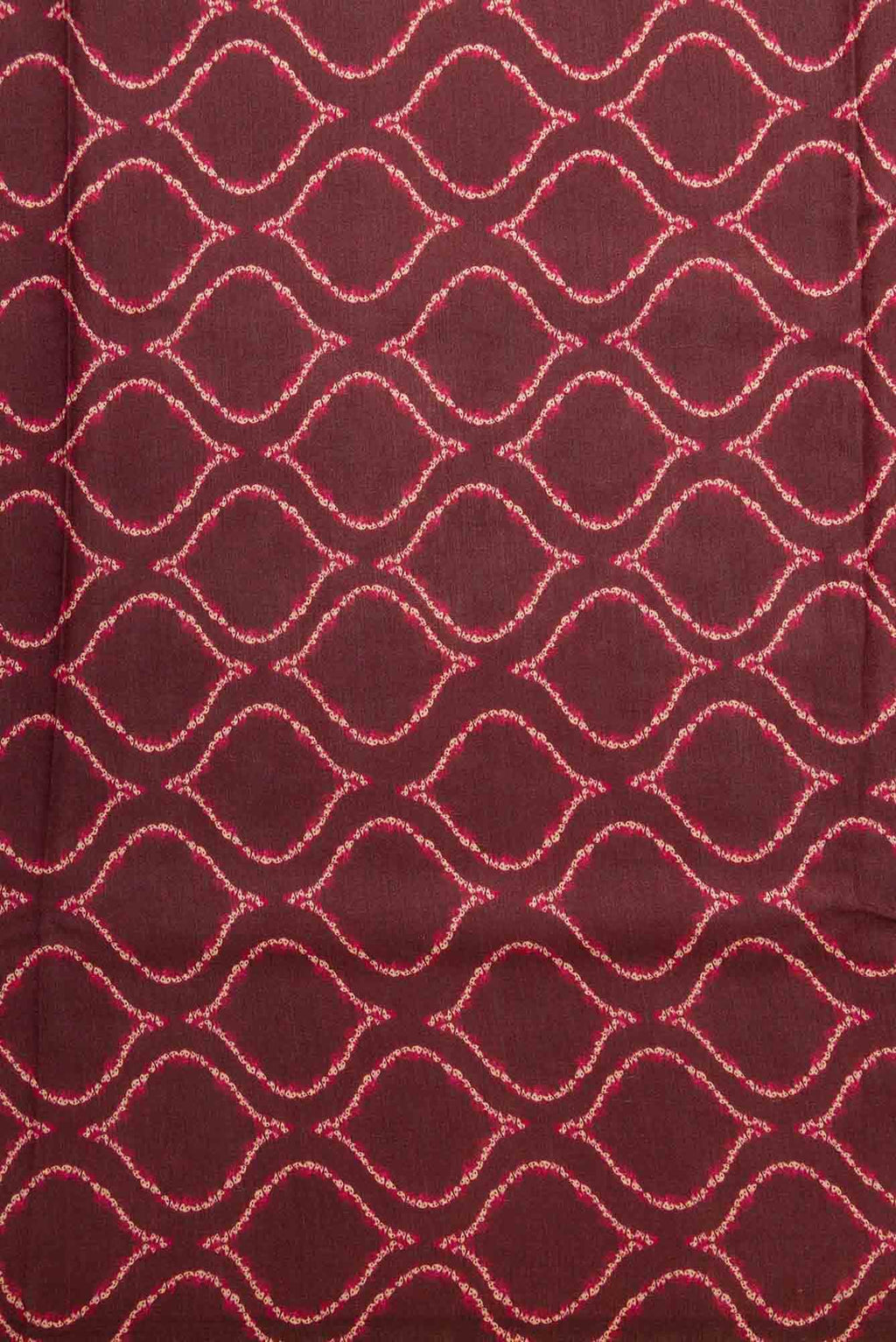 Maroon Chanderi Silk Dress Material