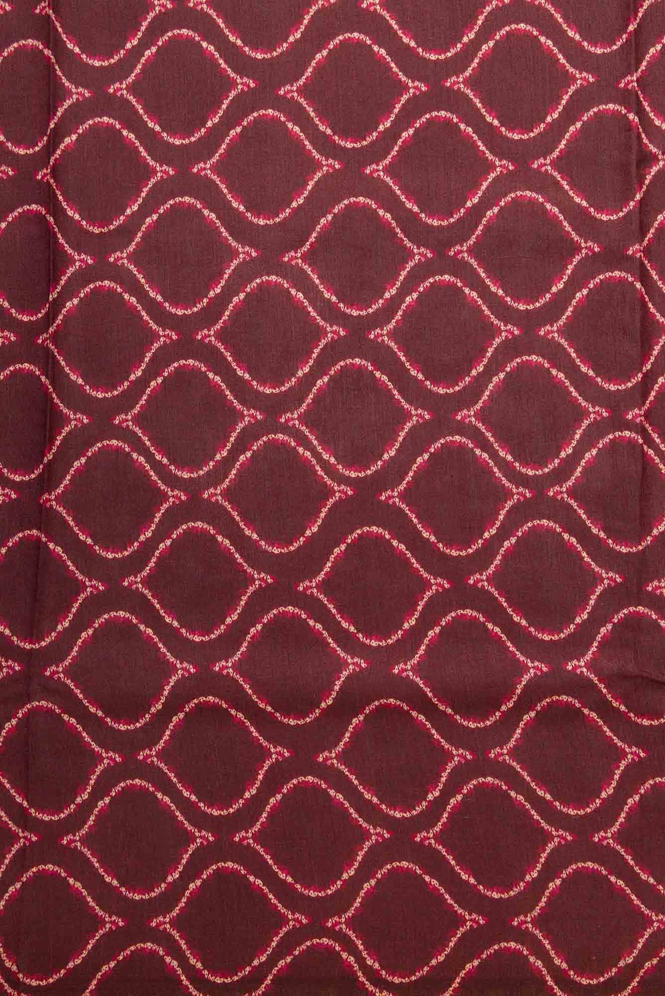 Maroon Chanderi Silk Dress Material