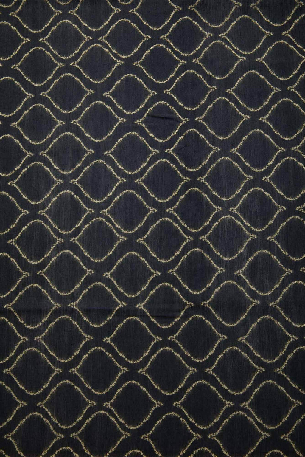 Black Chanderi Silk Dress Material
