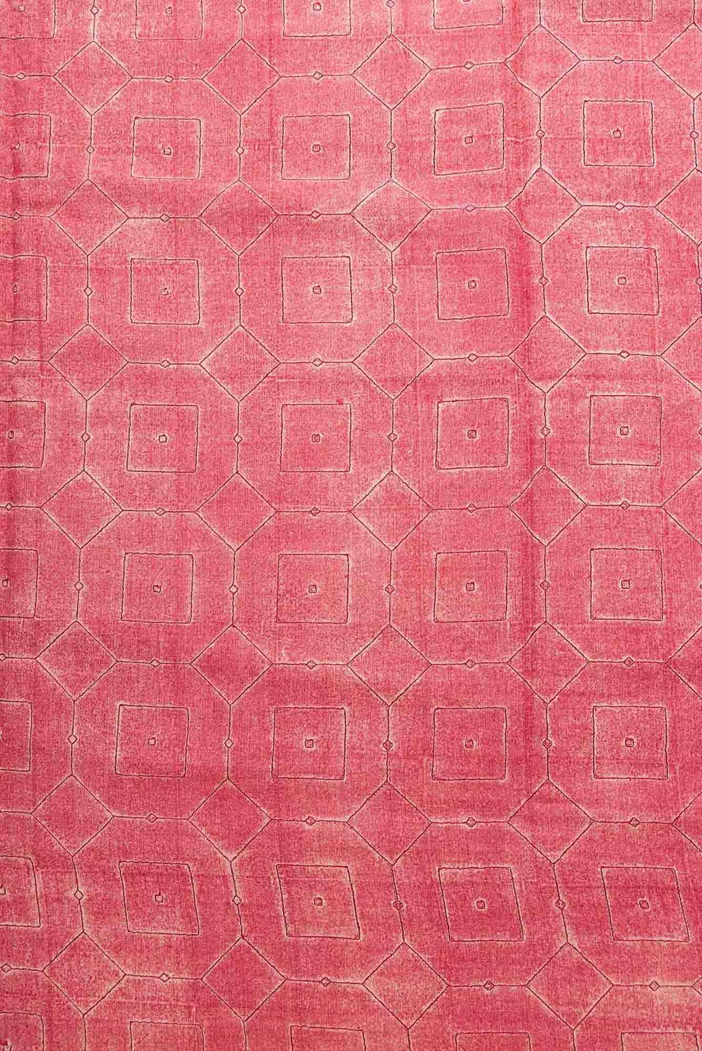 Pink Chanderi Silk Dress Material