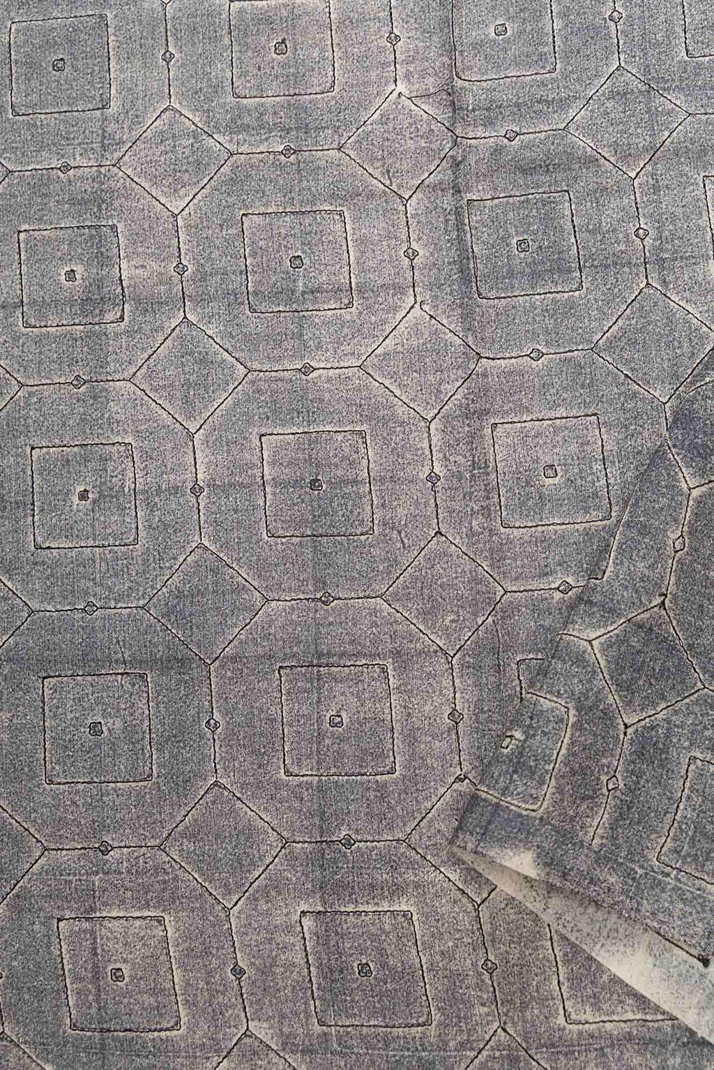 Grey Tussar Silk Dress Material
