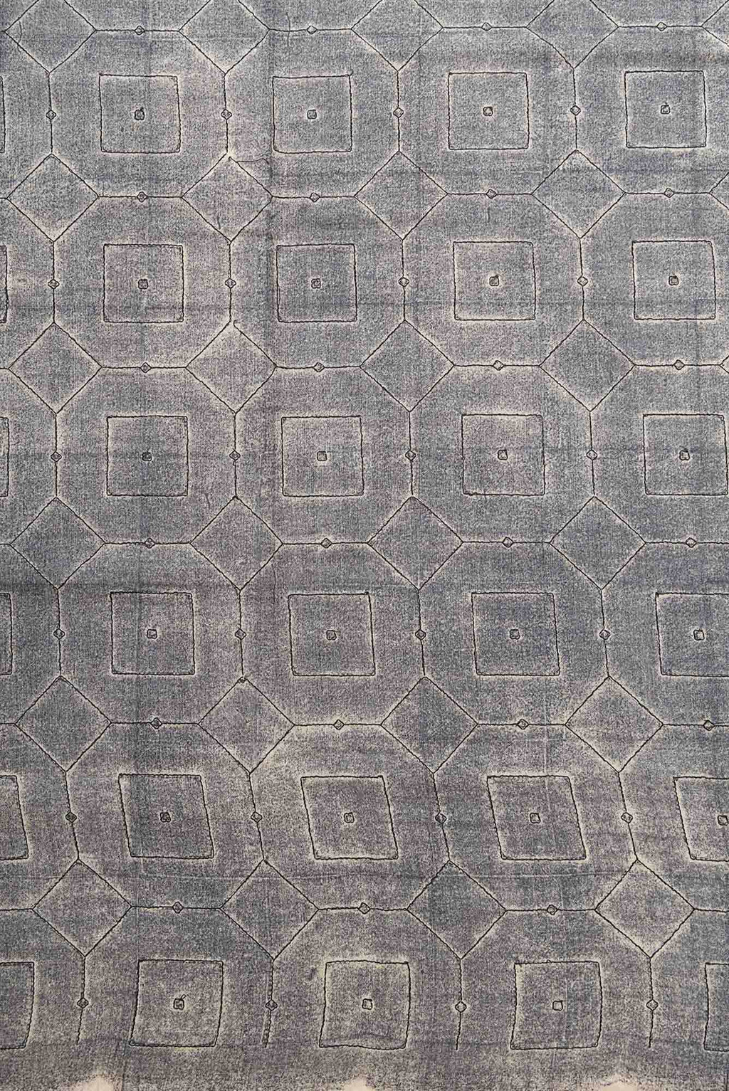 Grey Tussar Silk Dress Material