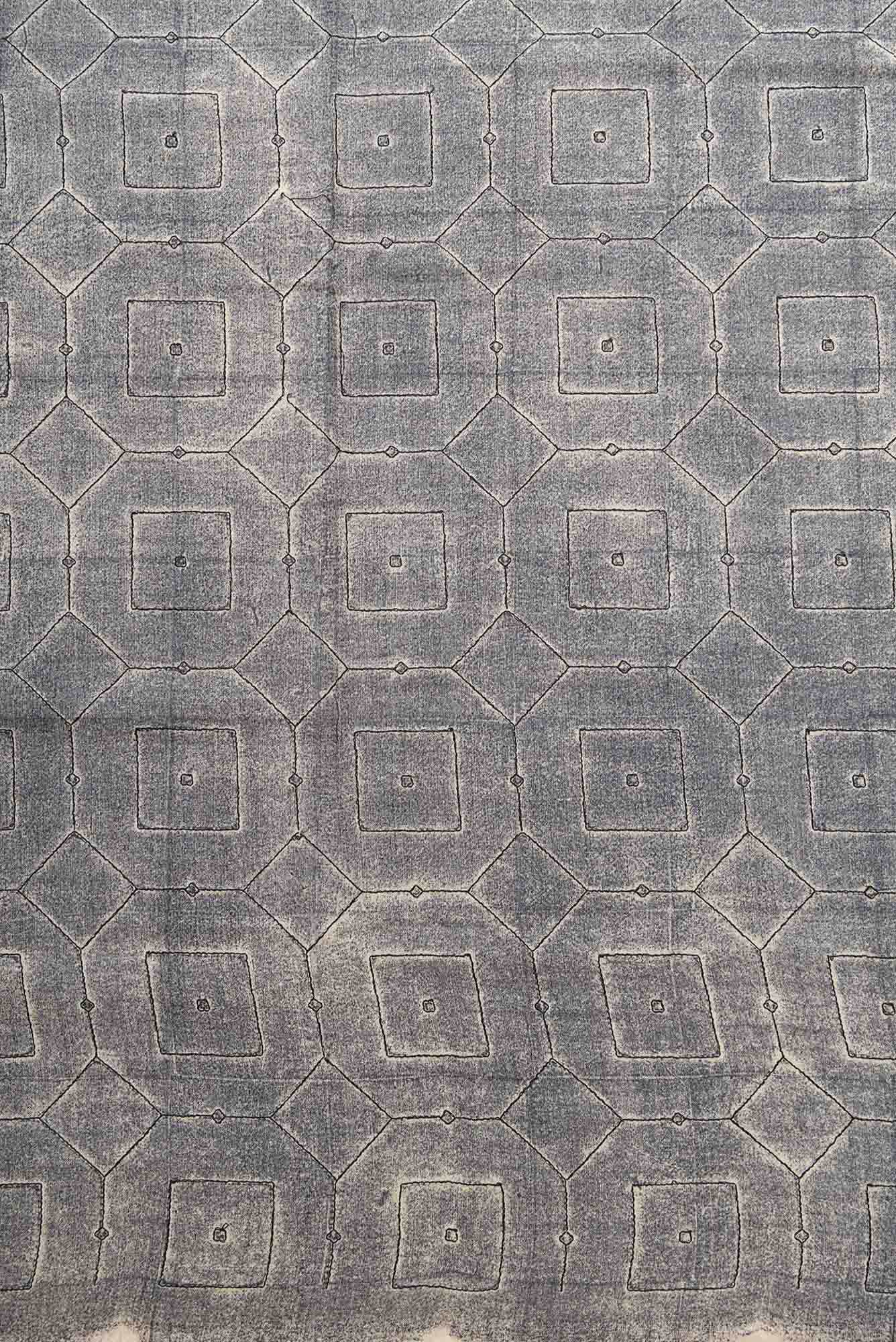 Grey Tussar Silk Dress Material