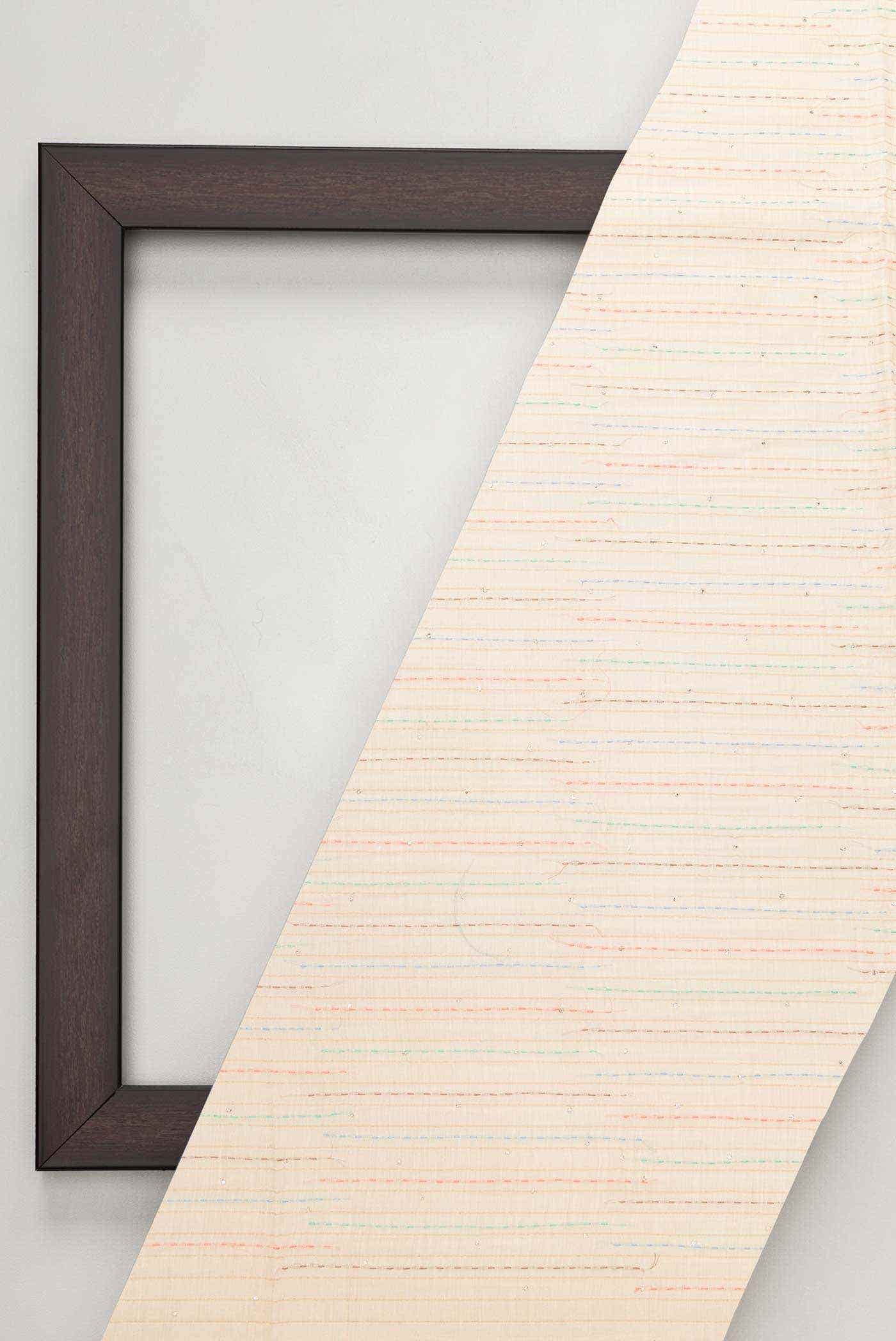 Beige Tussar Silk Dress Material
