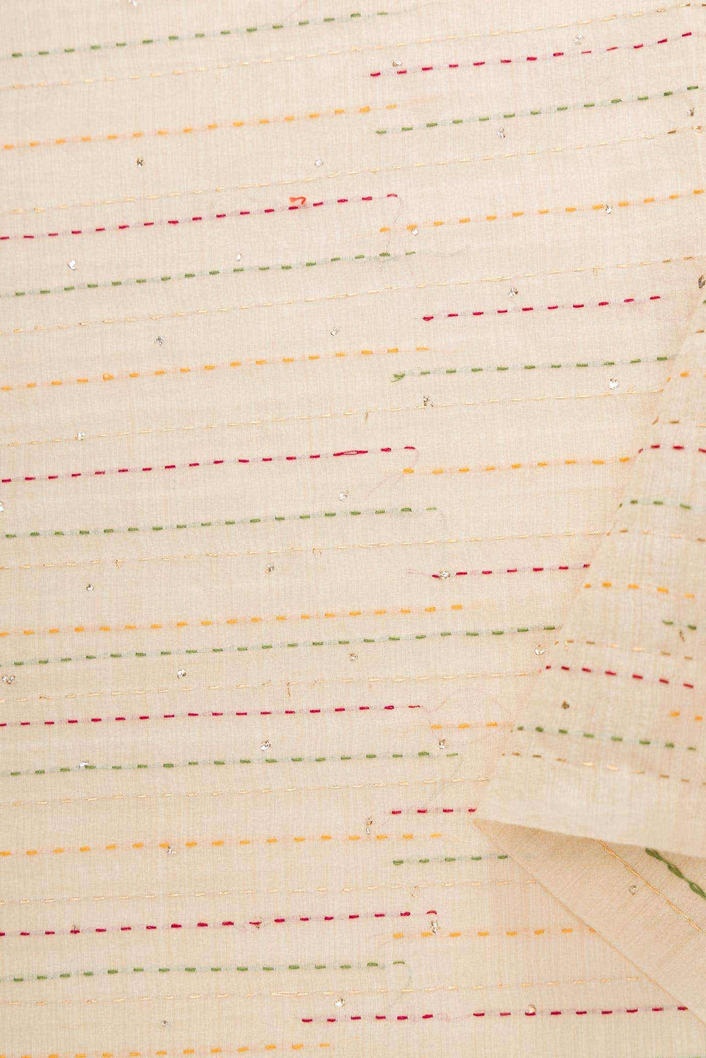 Sandal Tussar Silk Dress Material