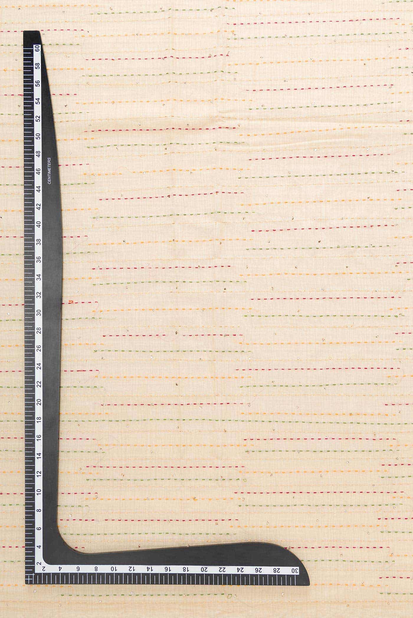 Sandal Tussar Silk Dress Material