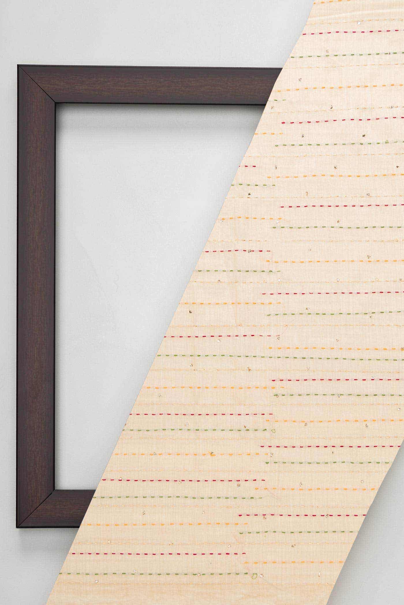 Sandal Tussar Silk Dress Material