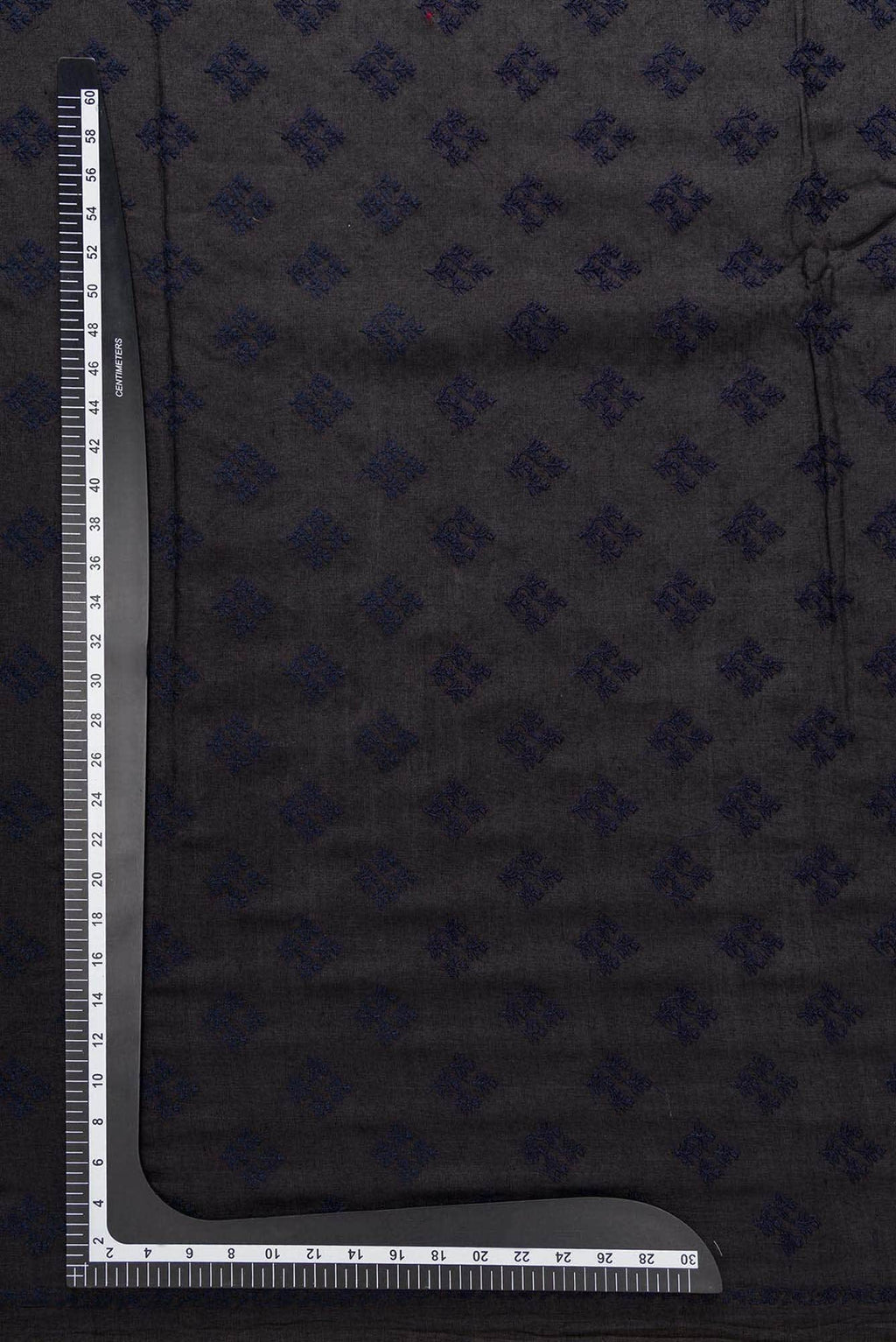 Black Tussar Silk Dress Material