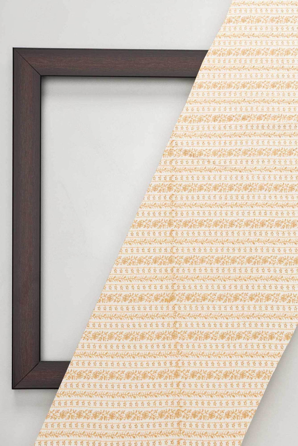 Off White Crepe Dress Material