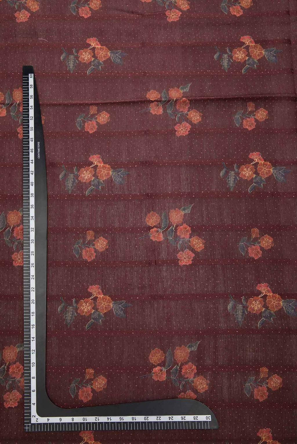 Maroon Chanderi Silk Dress Material