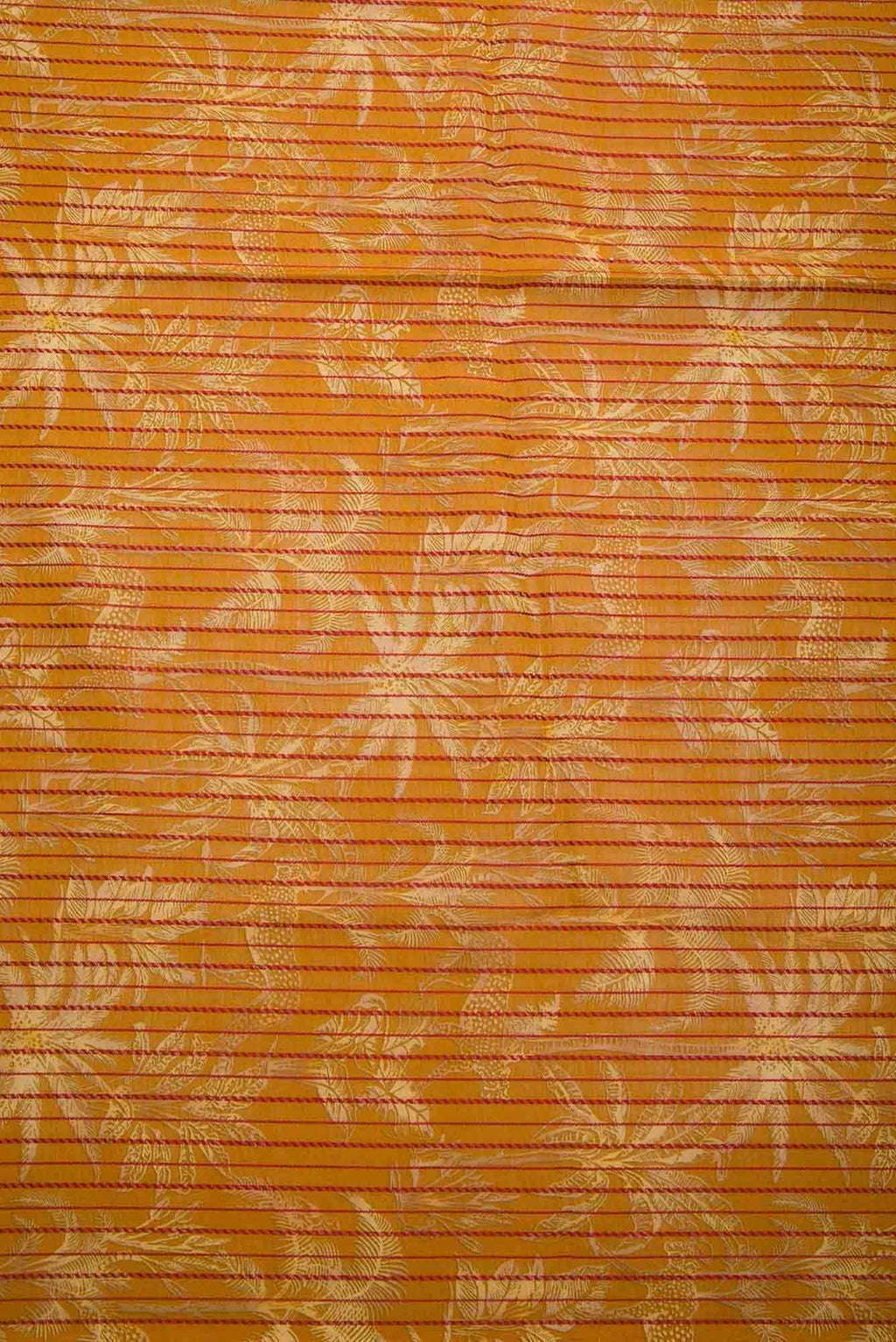 Mustard Chanderi Silk Dress Material