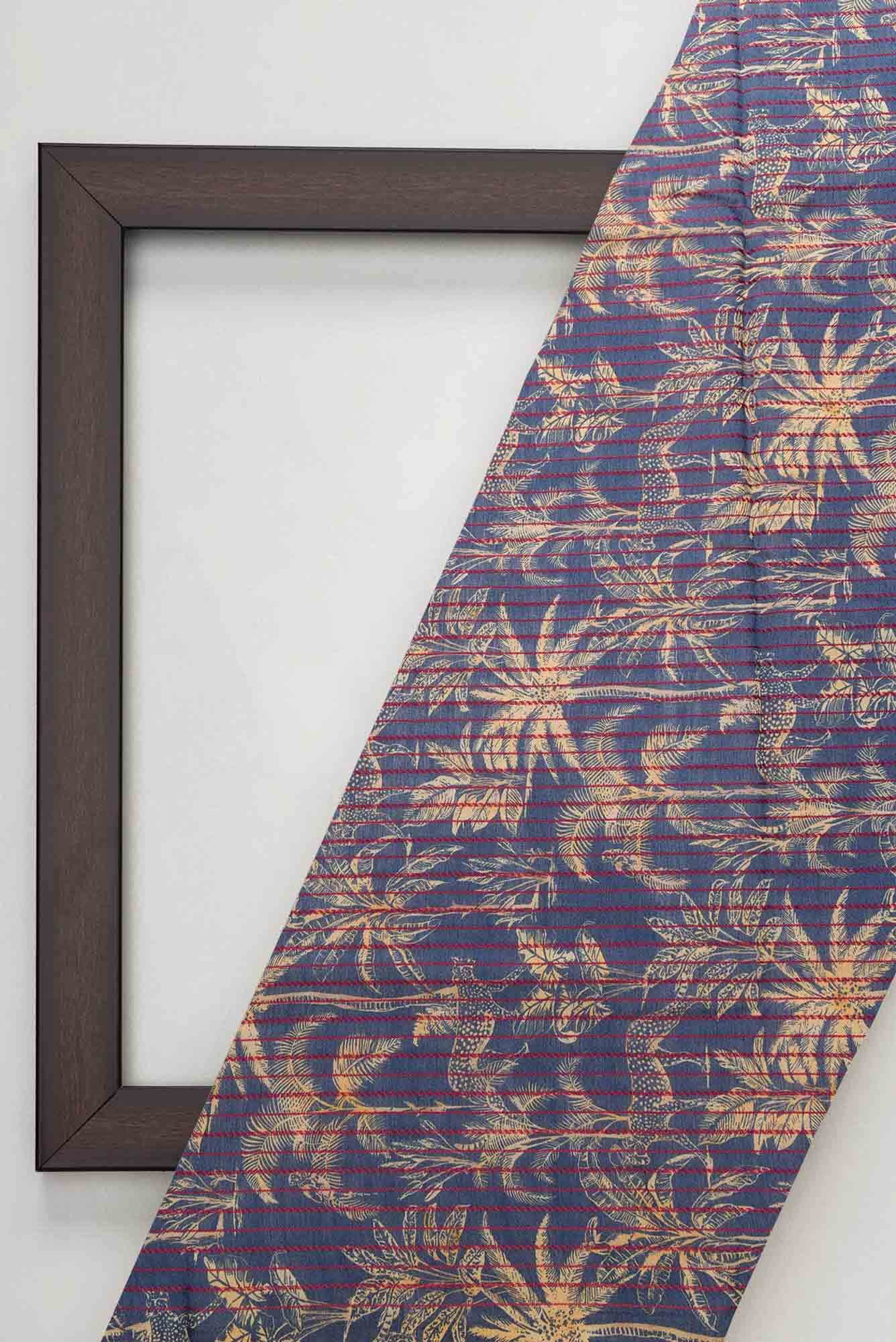 Grey Chanderi Silk Dress Material