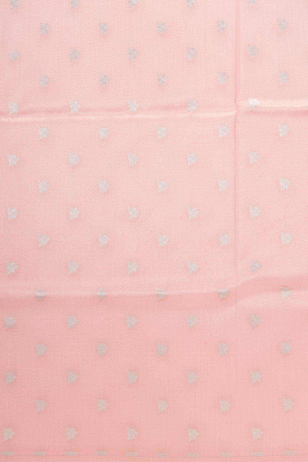 Peach Banarasi Silk Dress Material