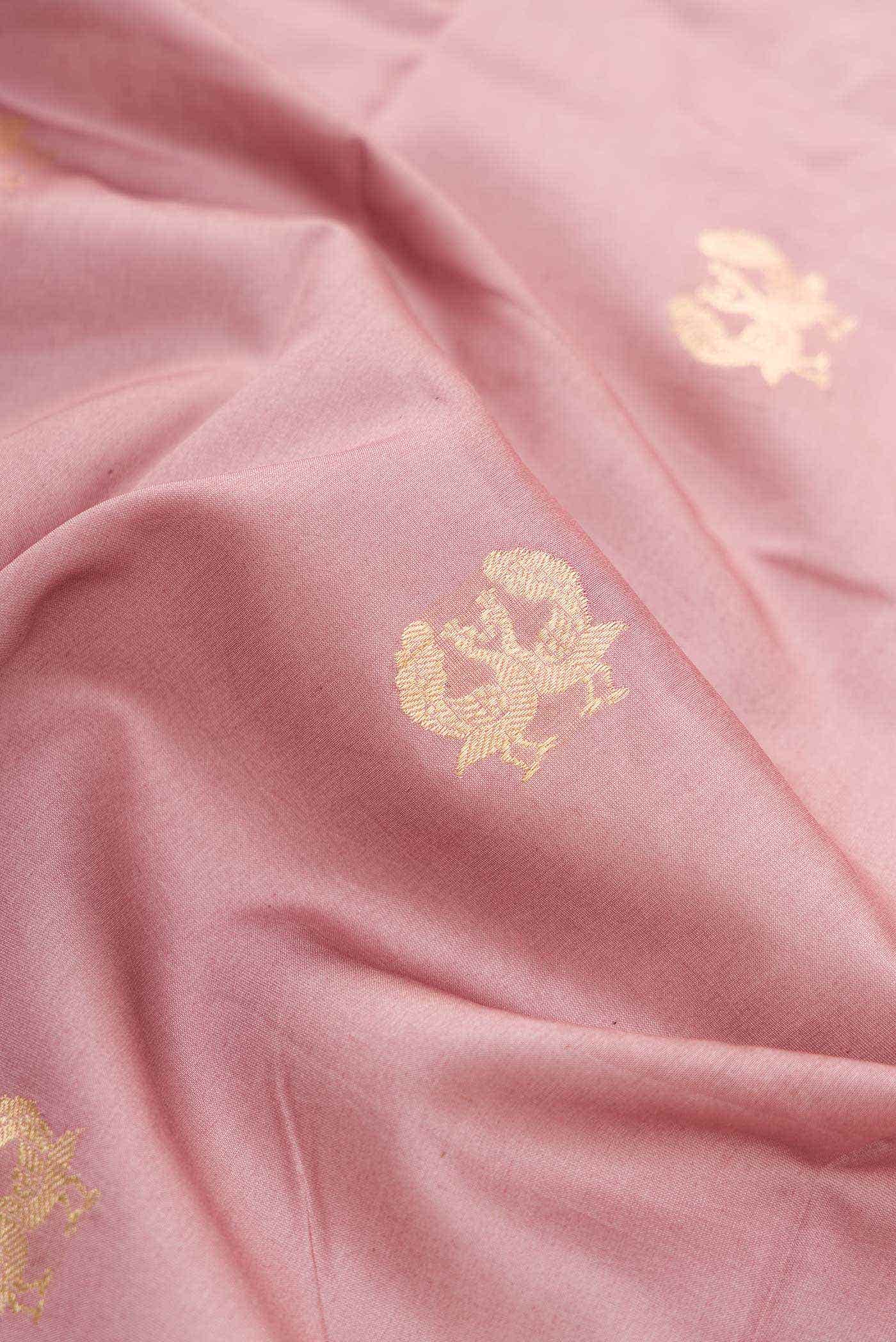 Lavender Chanderi Silk Dress Material