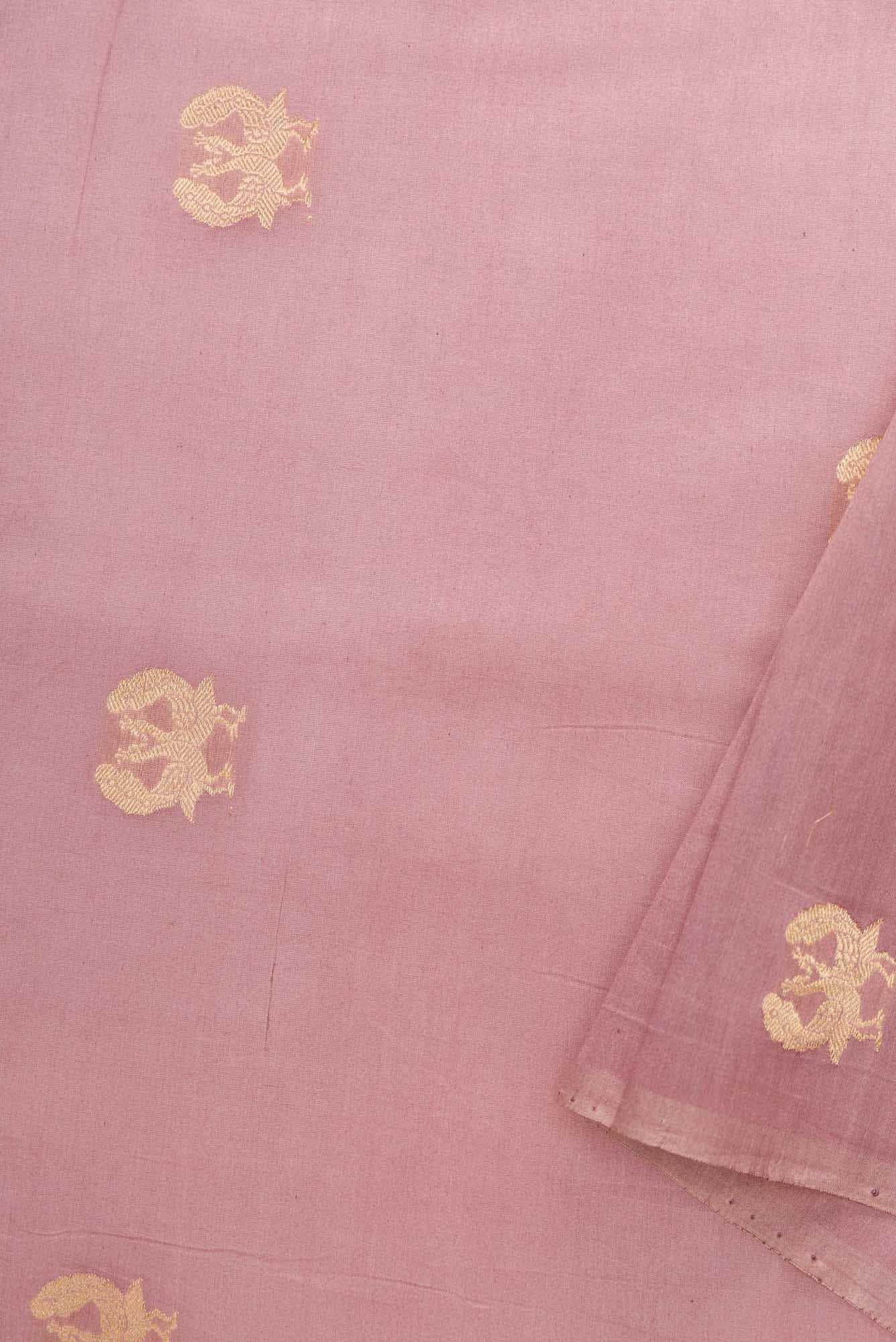 Lavender Chanderi Silk Dress Material
