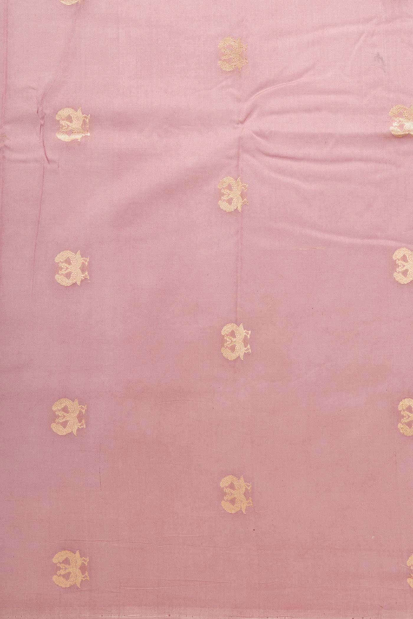 Lavender Chanderi Silk Dress Material