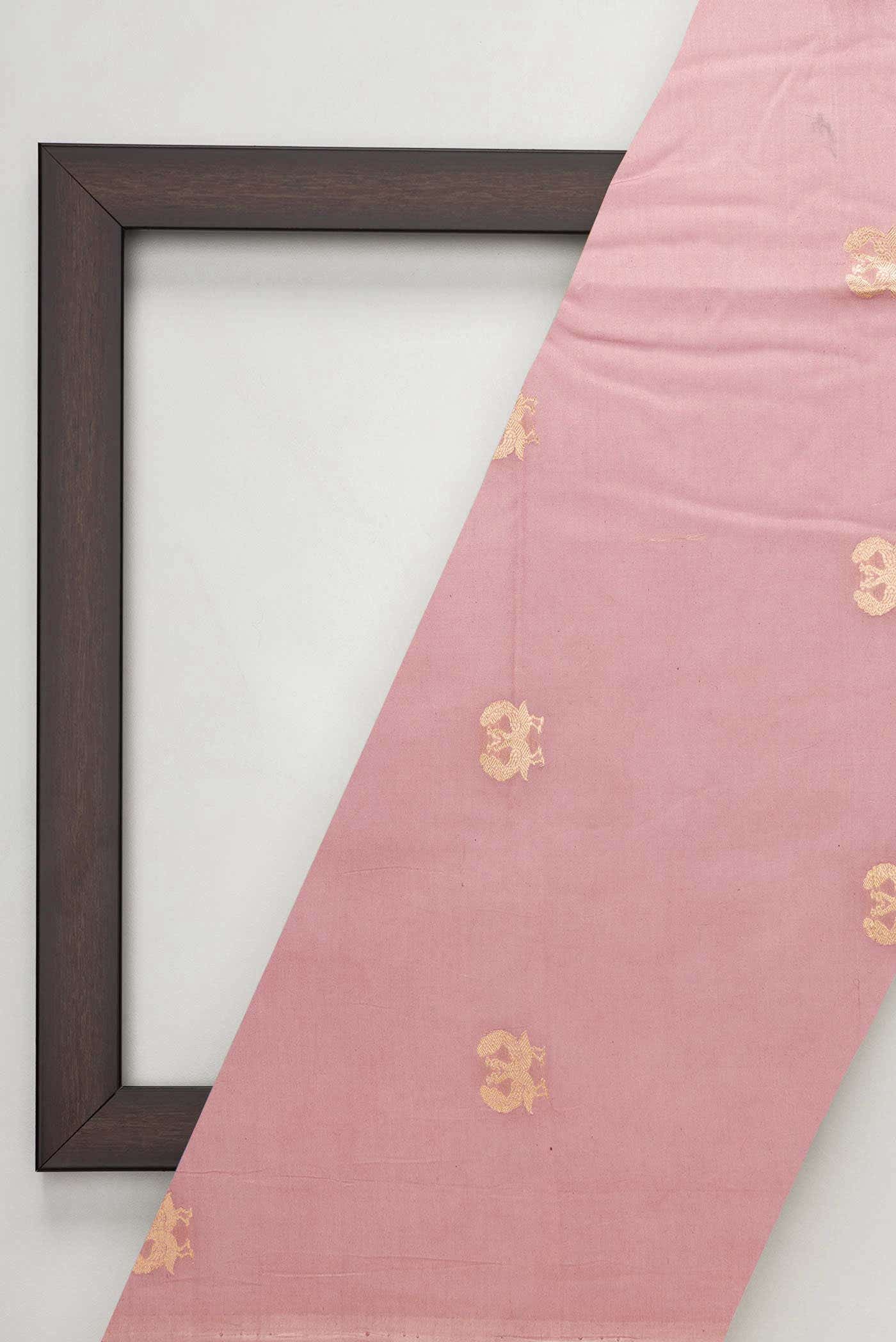 Lavender Chanderi Silk Dress Material