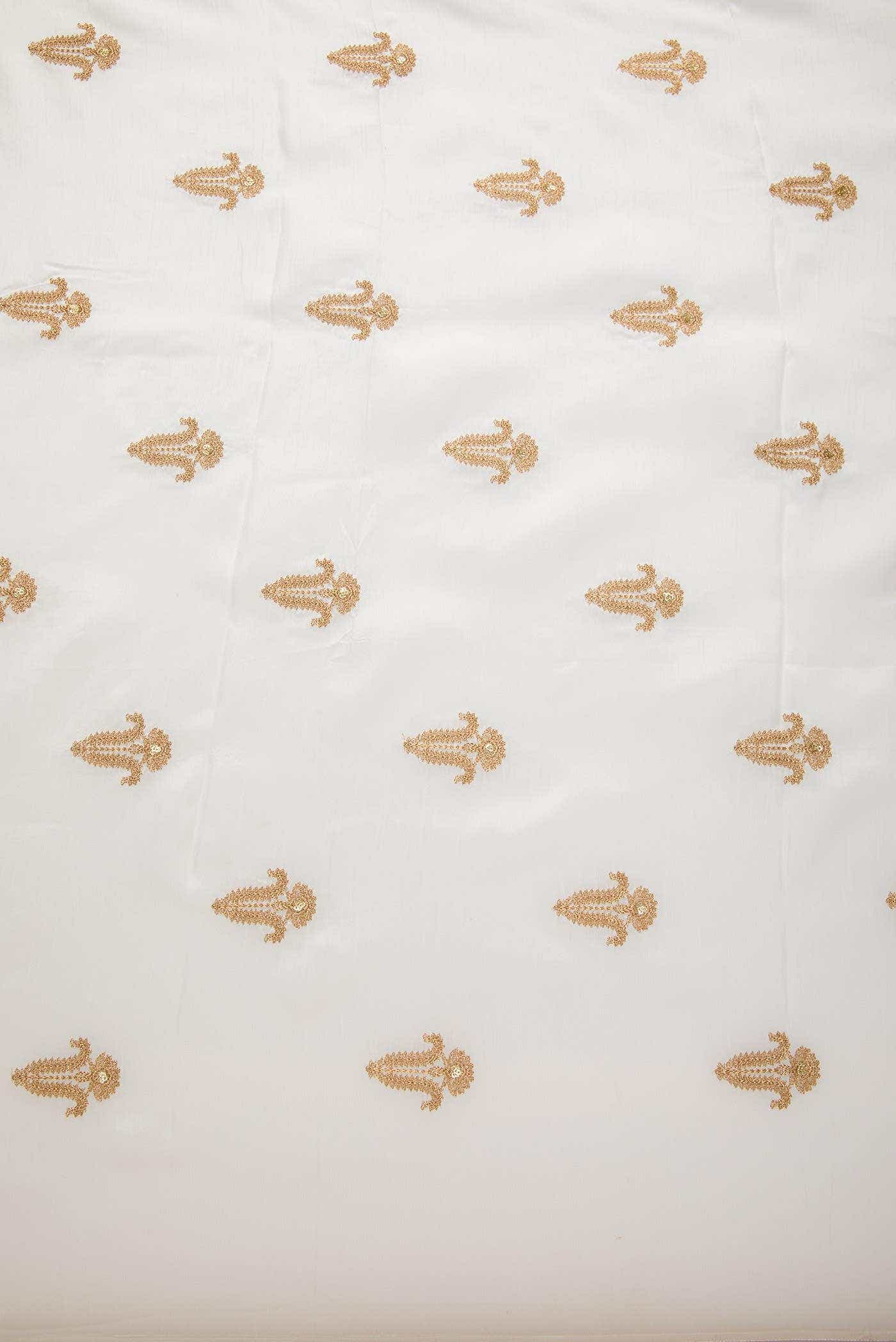 Off White Raw Silk Dress Material