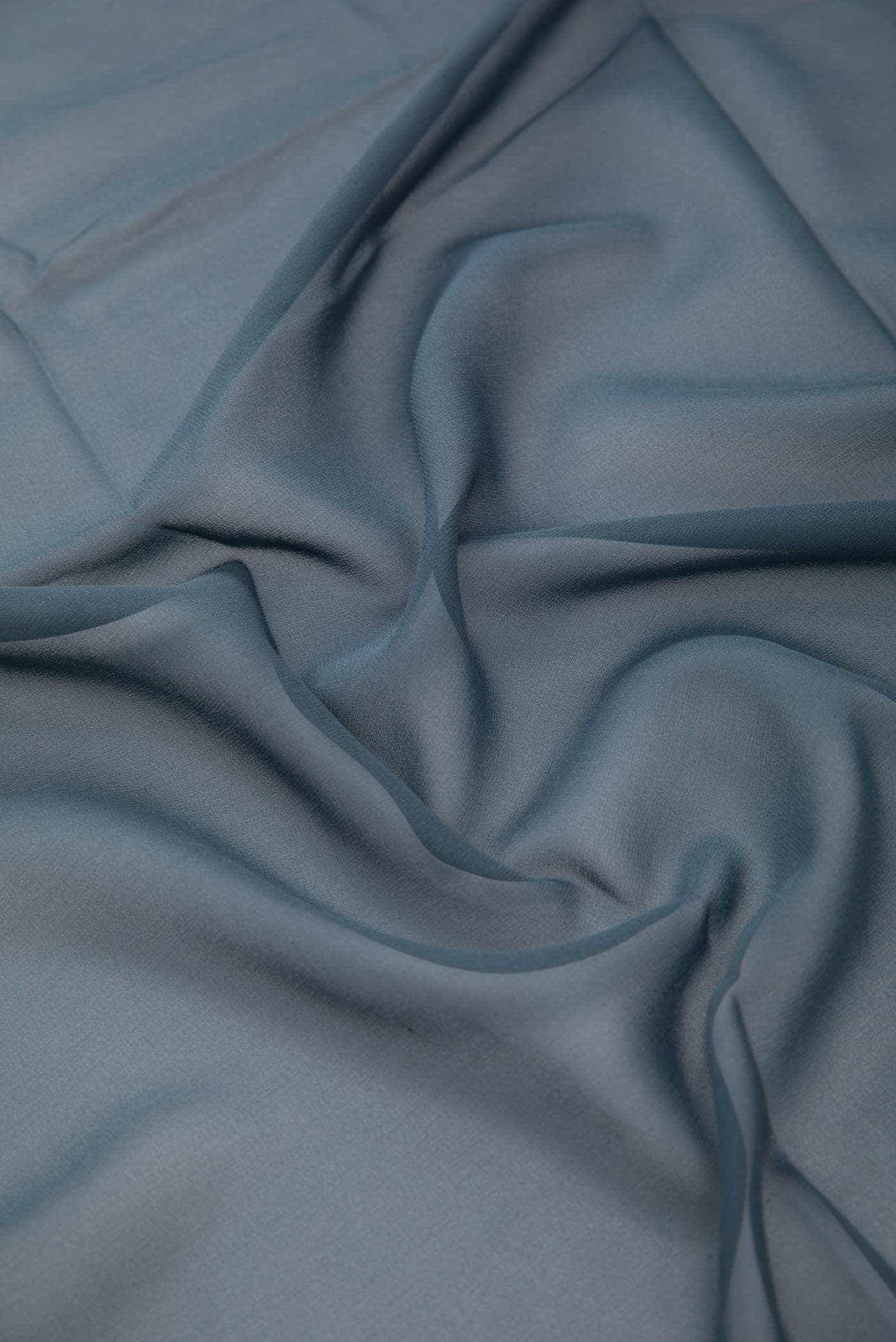 Grey Georgette Dress Material