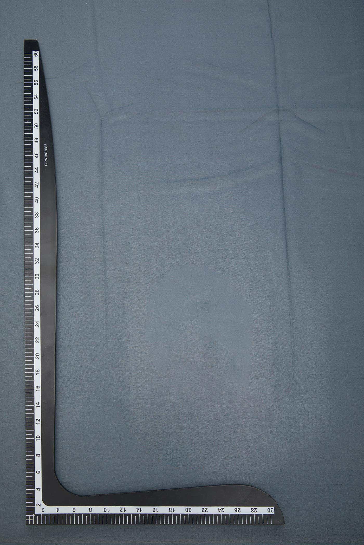 Grey Georgette Dress Material