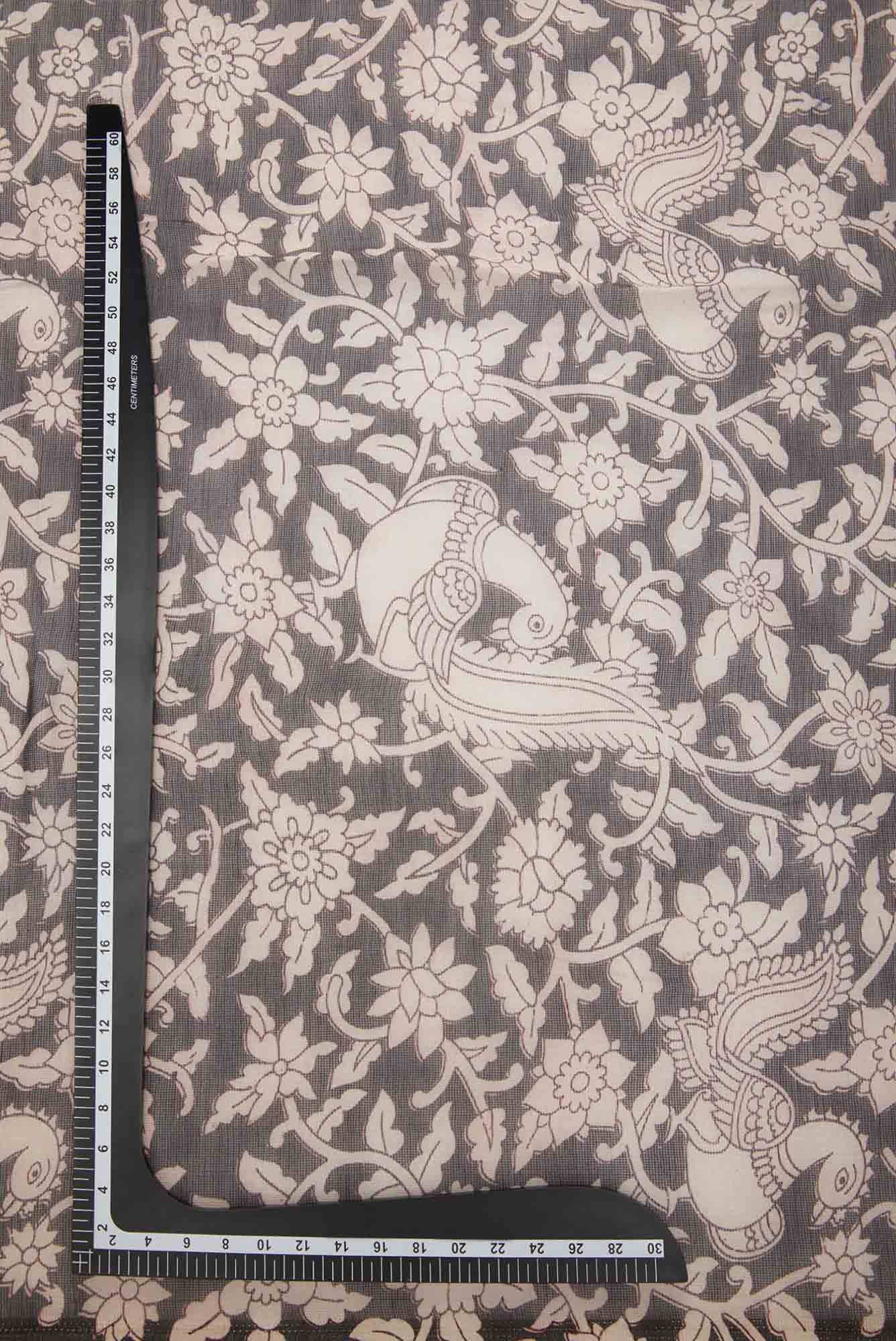 Black Kota Silk Dress Material
