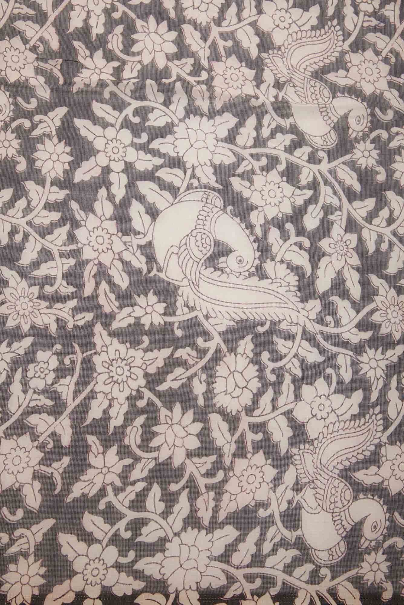 Black Kota Silk Dress Material
