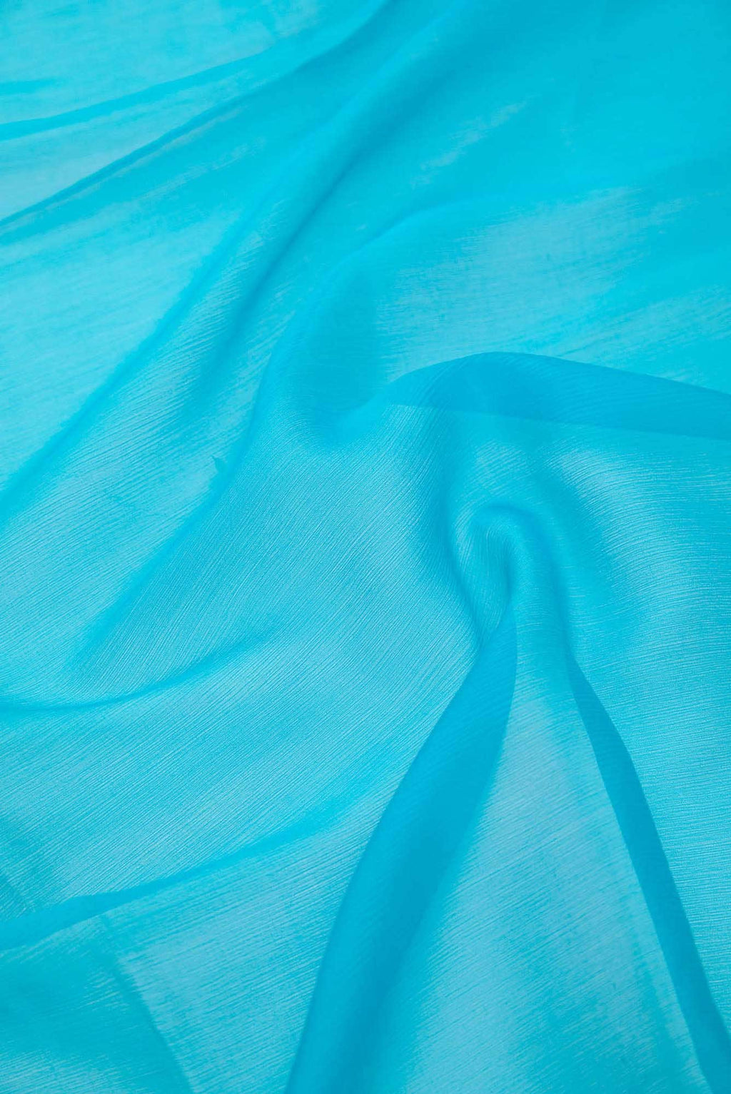 Sky Blue Chiffon Dress Material