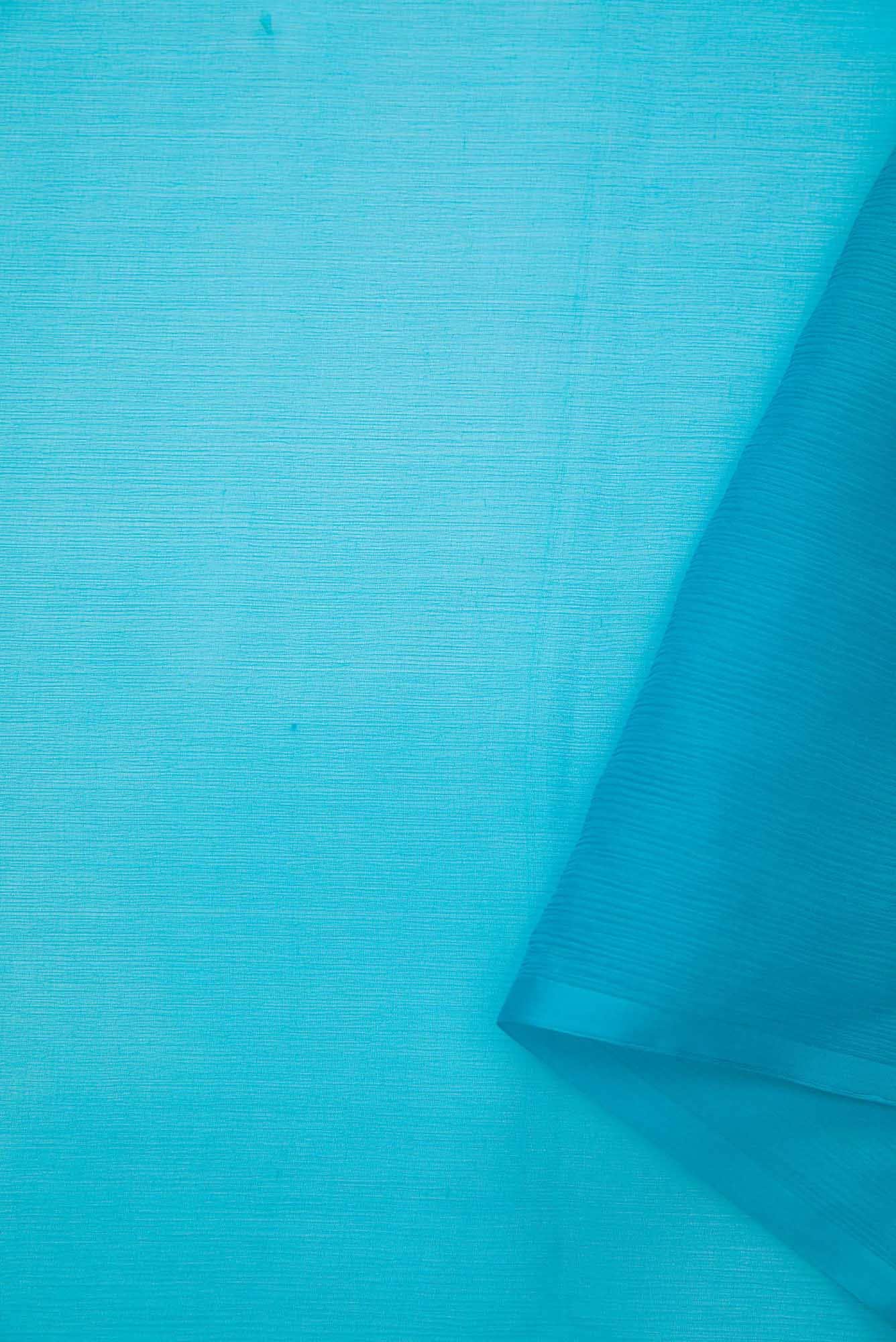 Sky Blue Chiffon Dress Material