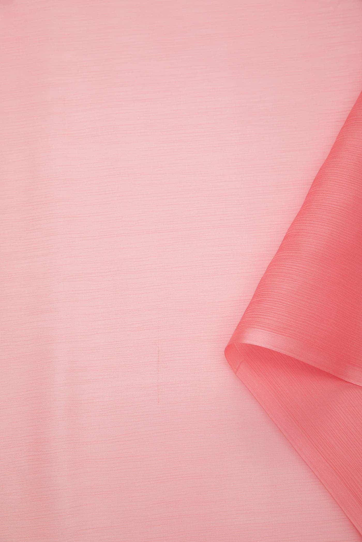 Peach Chiffon Dress Material