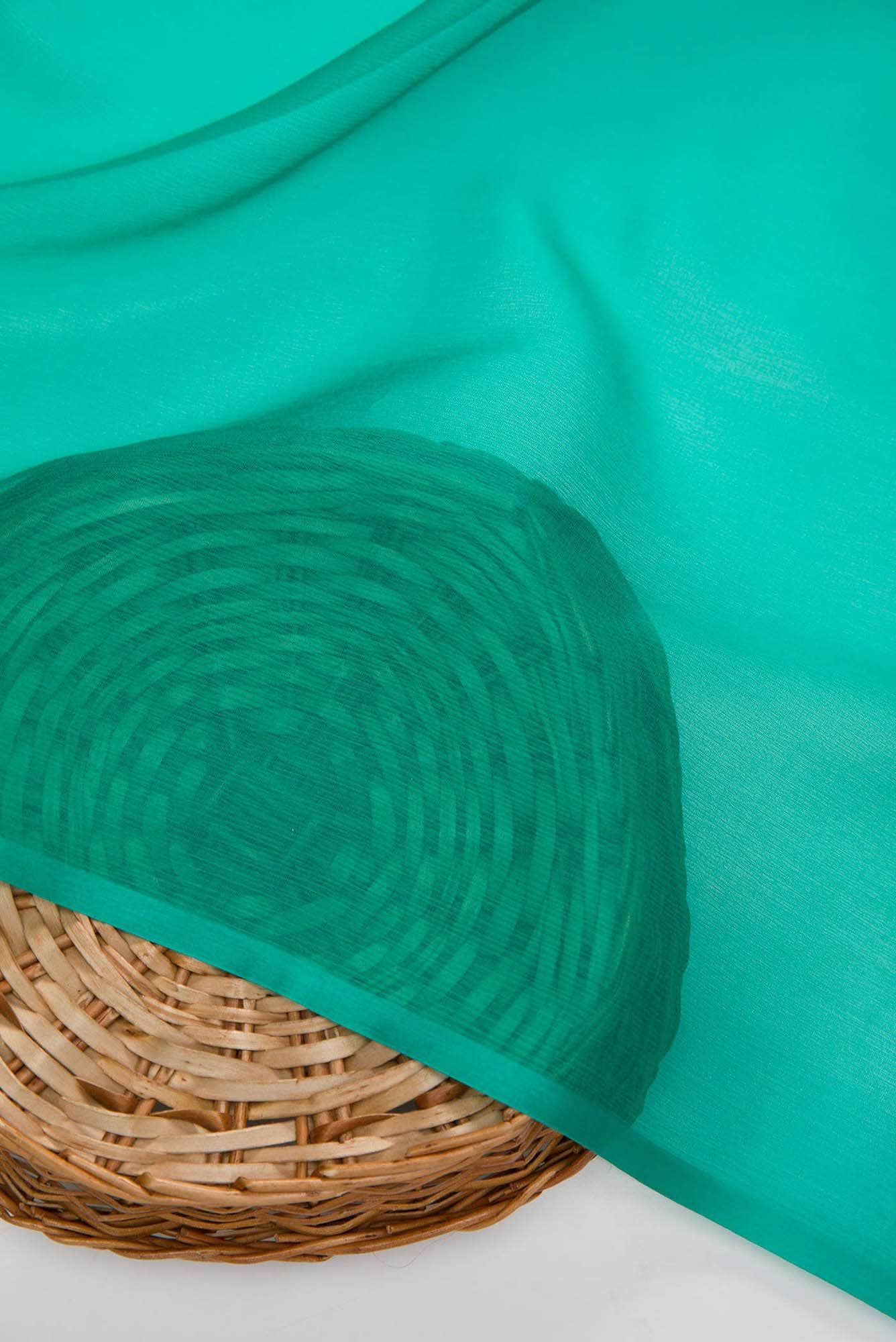 Green Chiffon Dress Material