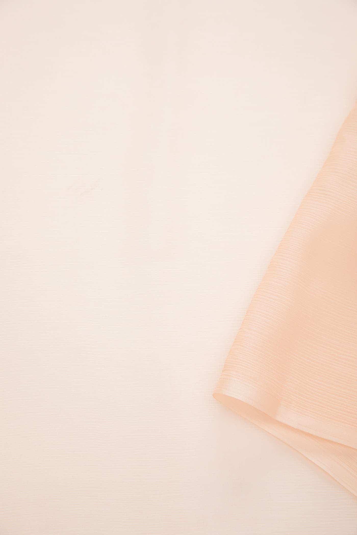Peach Chiffon Dress Material