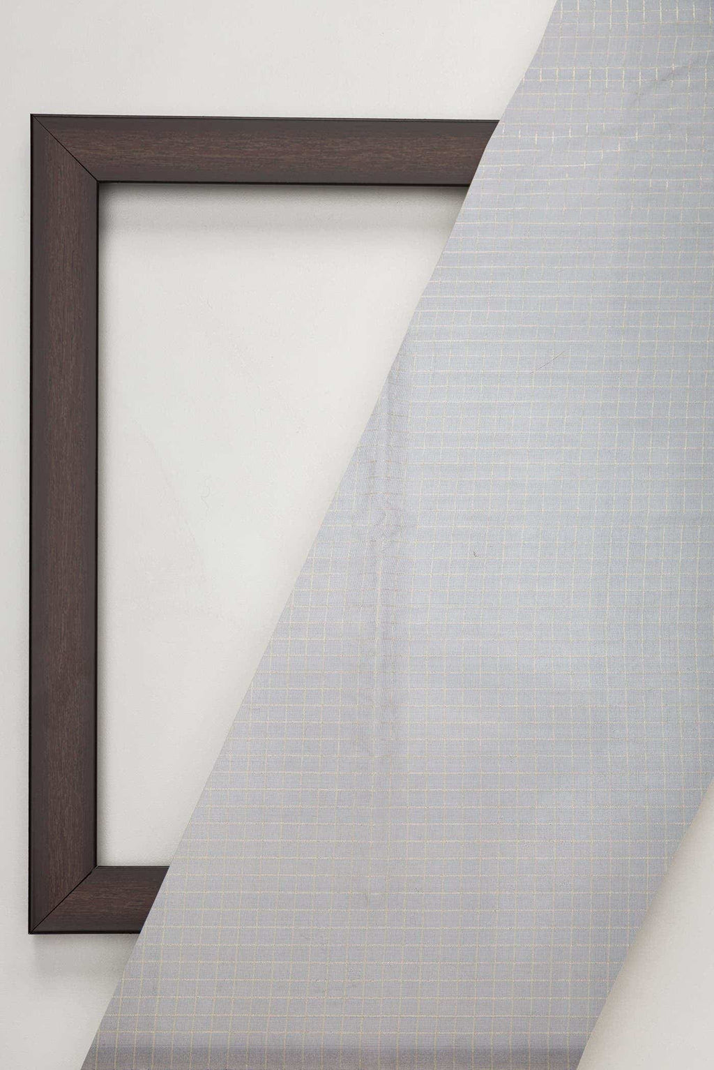 Grey Organza Silk Dress Material