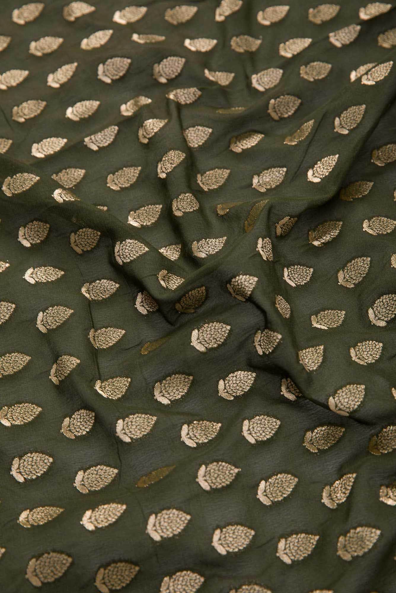 Green Georgette Dress Material