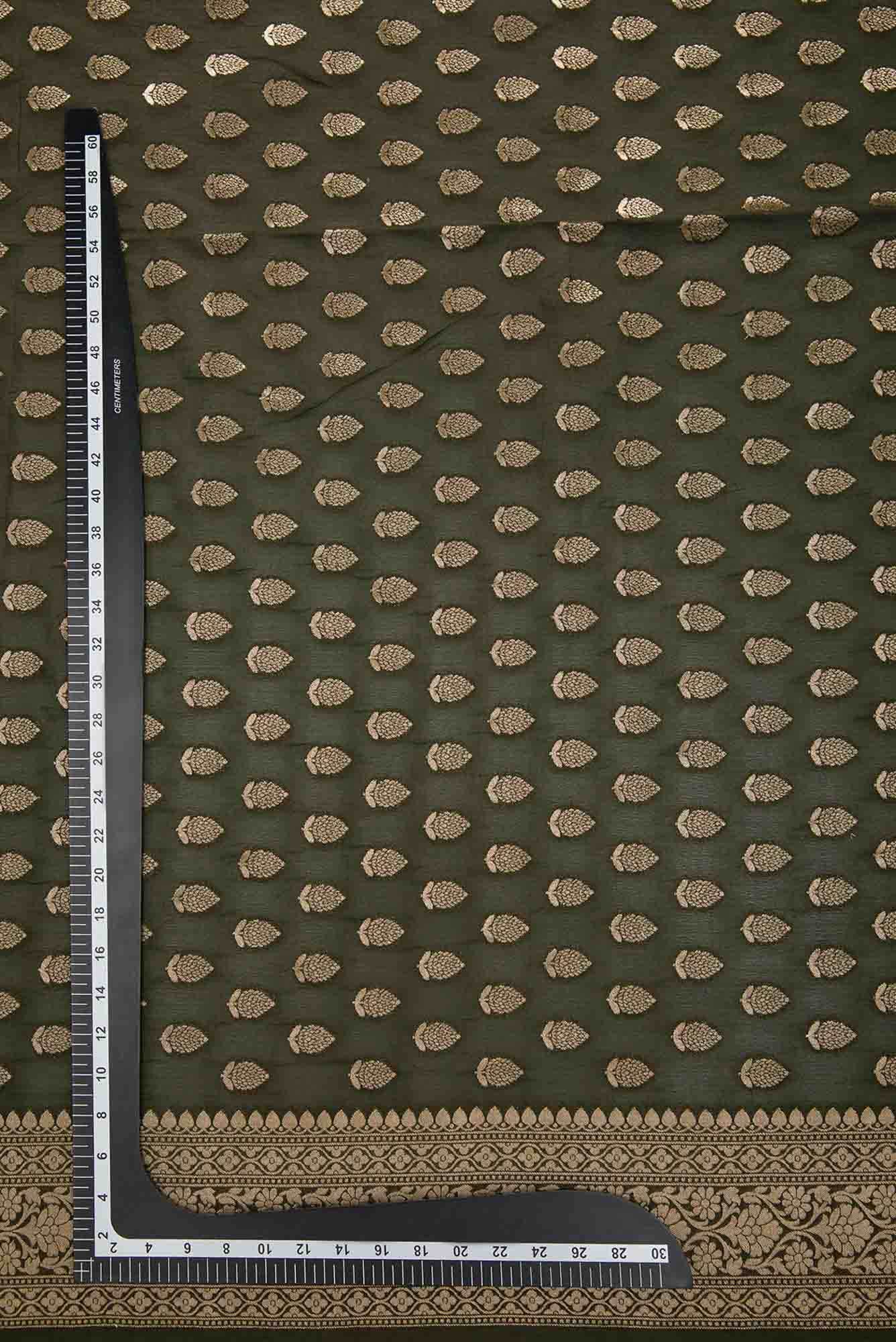 Green Georgette Dress Material
