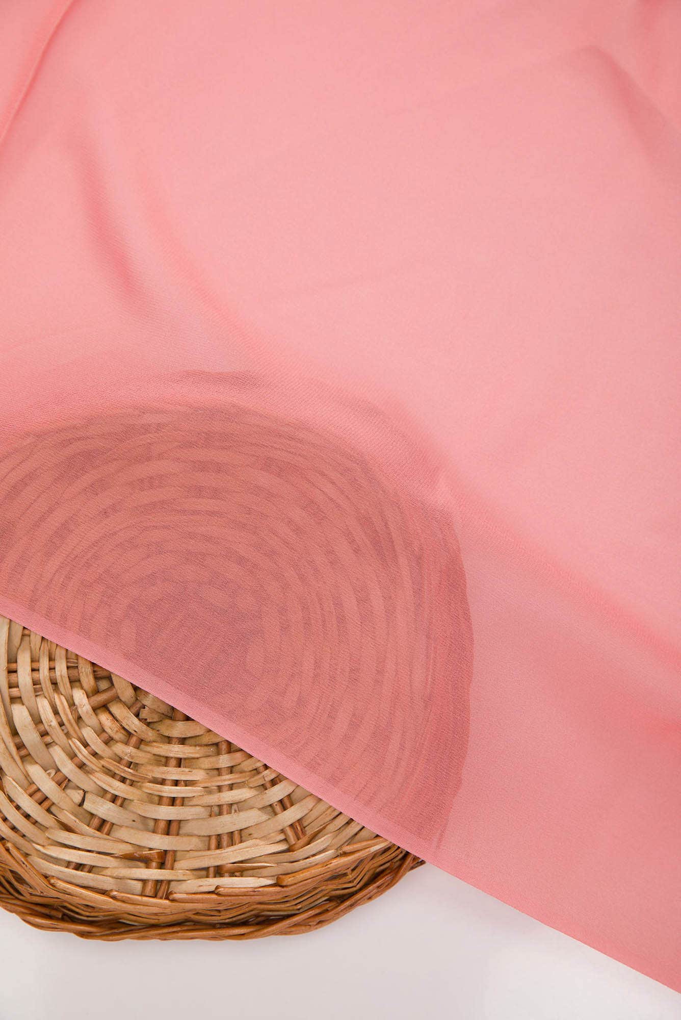 Peach Georgette Dress Material