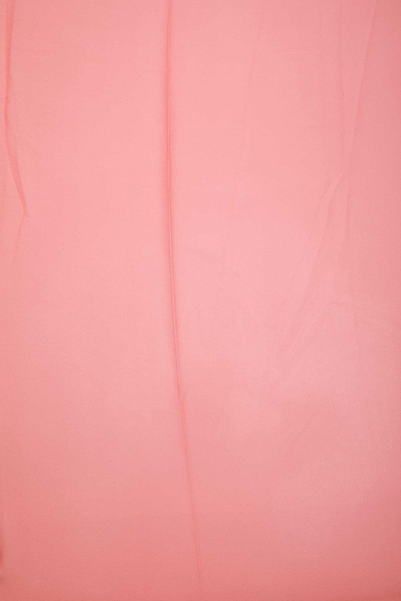 Peach Georgette Dress Material