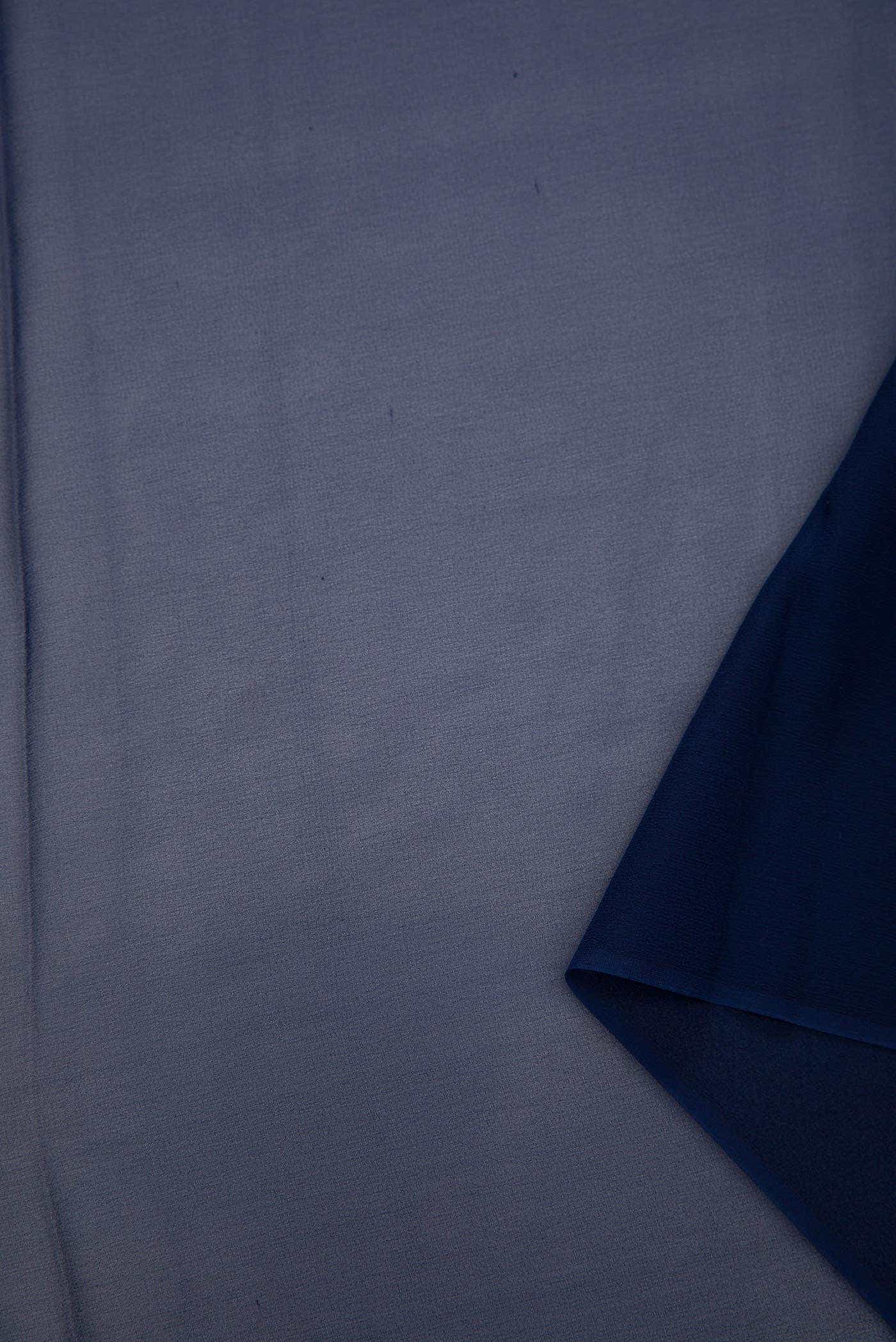 Navy Blue Georgette Dress Material