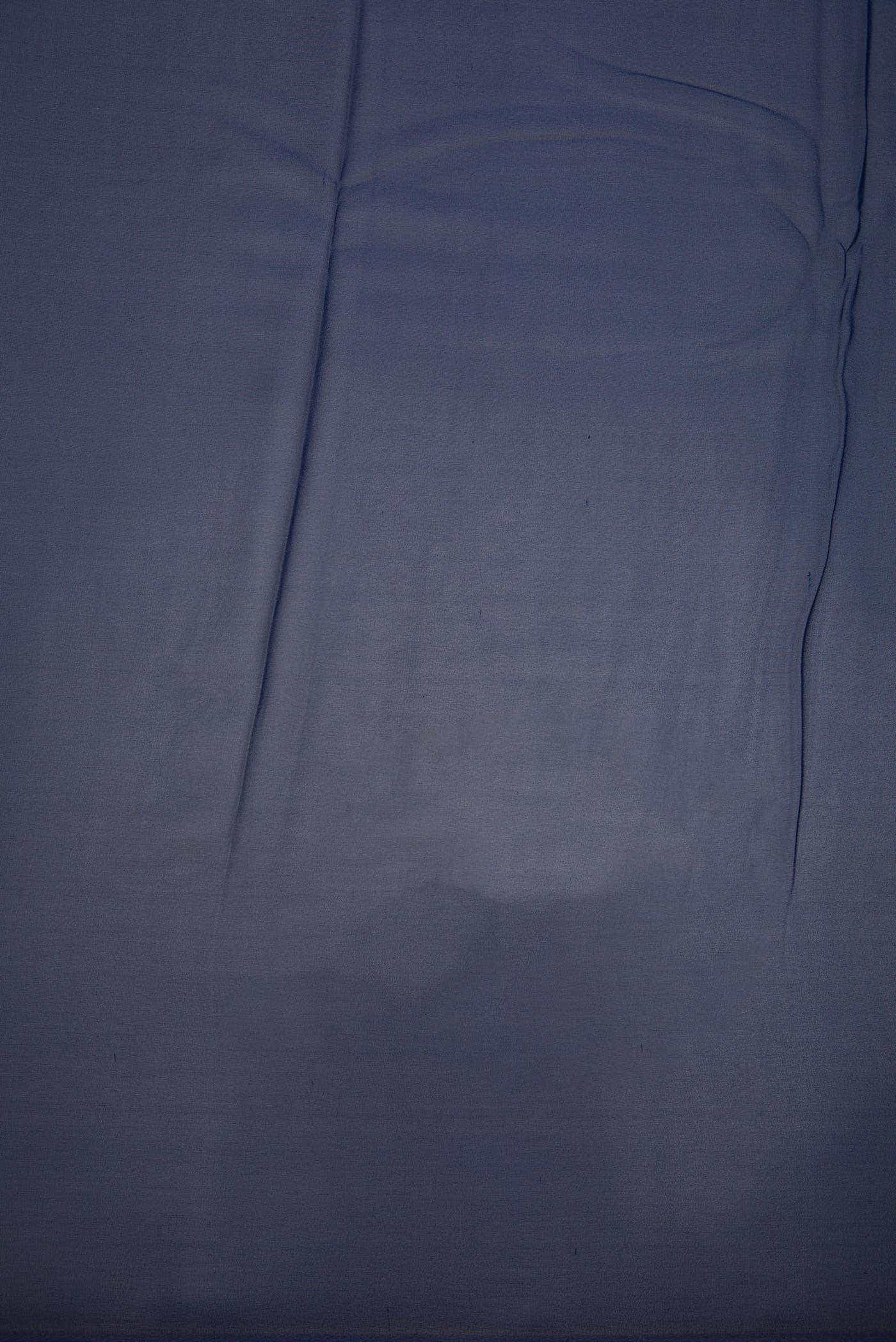 Navy Blue Georgette Dress Material