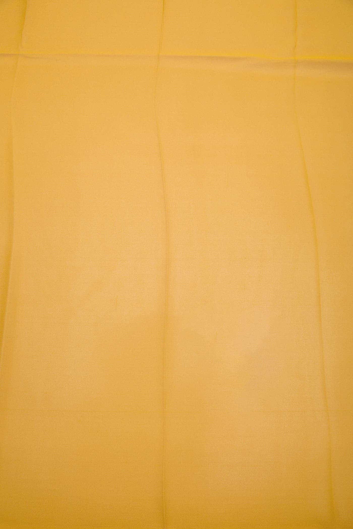 Mustard Georgette Dress Material