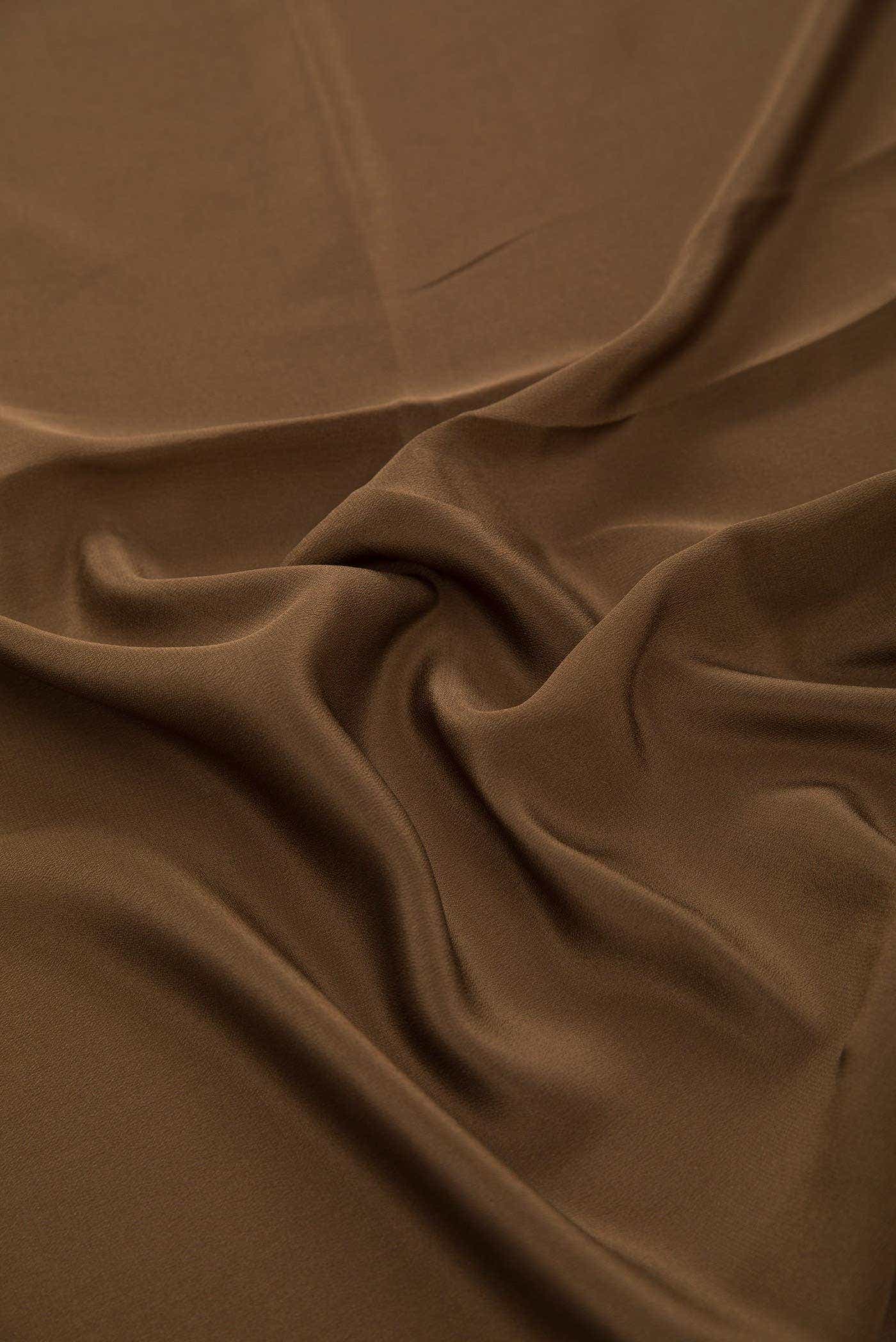 Brown Georgette Dress Material
