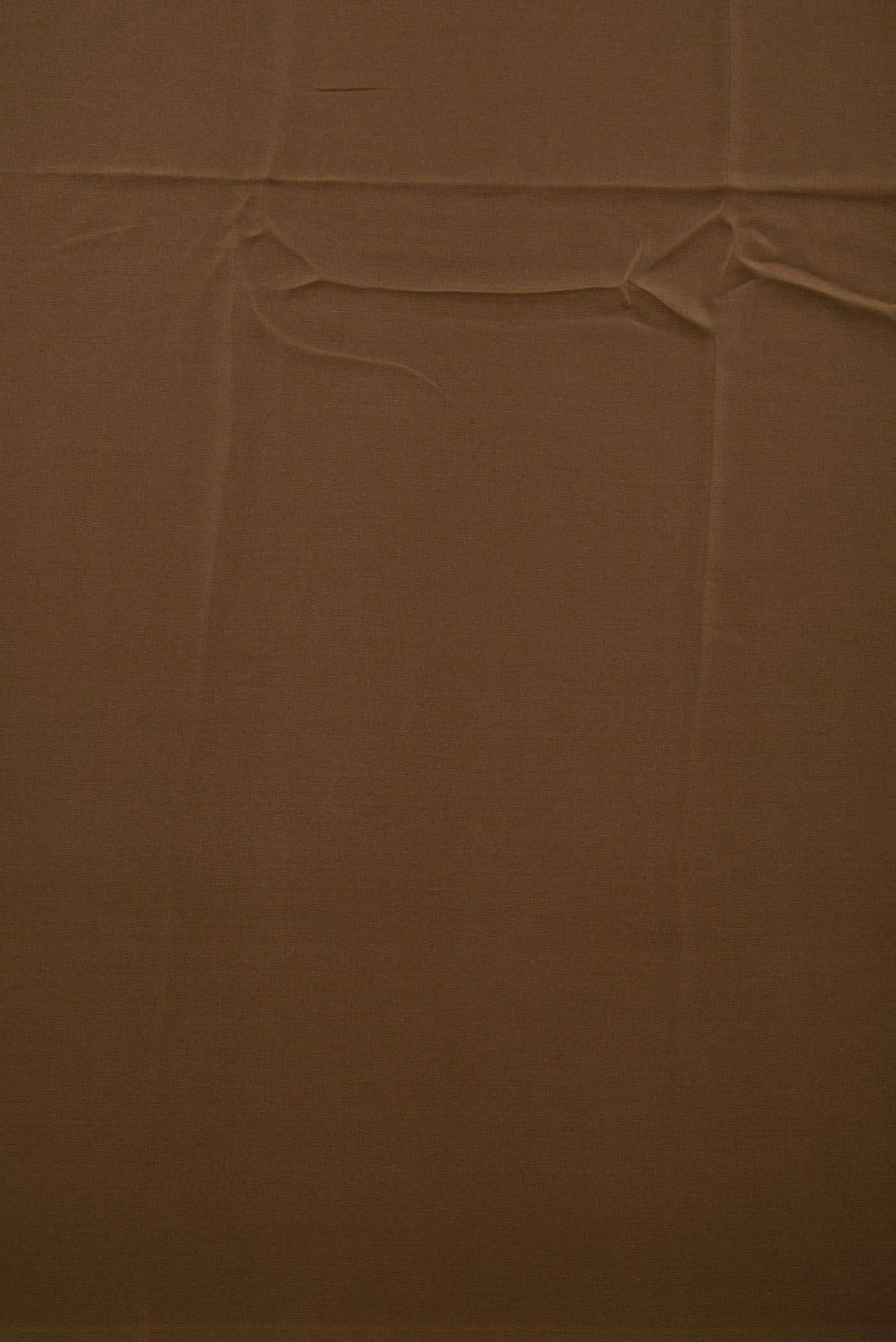Brown Georgette Dress Material