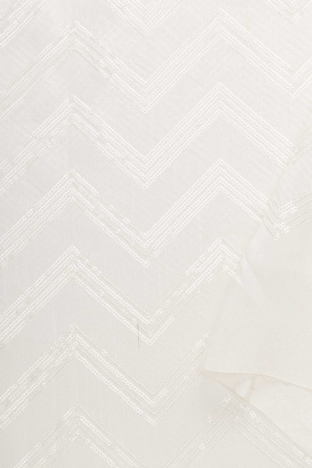 Off White Raw Silk Dress Material