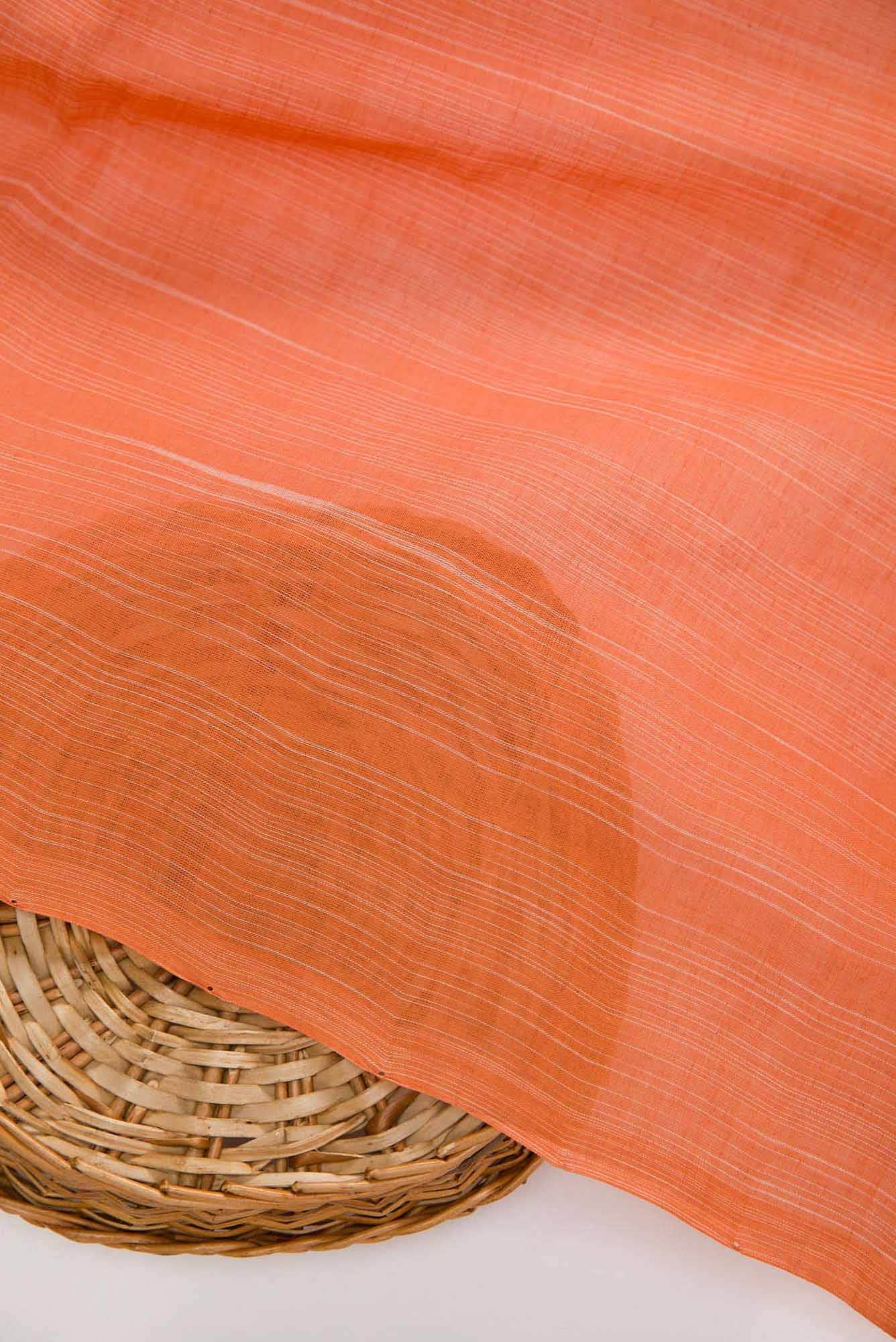 Orange Cotton Dress Material